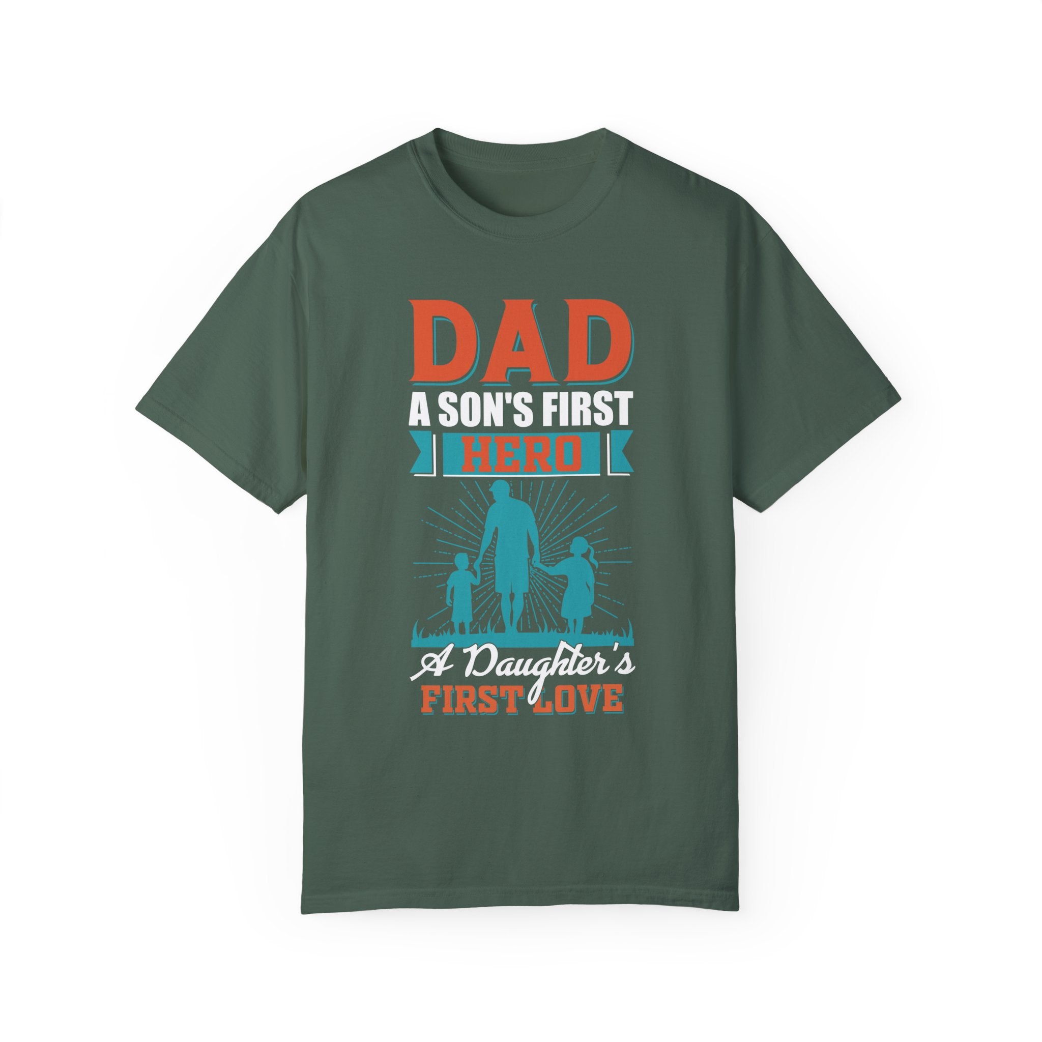Dad Christmas Gift, shirt for dad, a son's first hero, a daughter's first love, gift for dad, dad t shirt, dad gift, dad of both shirt
