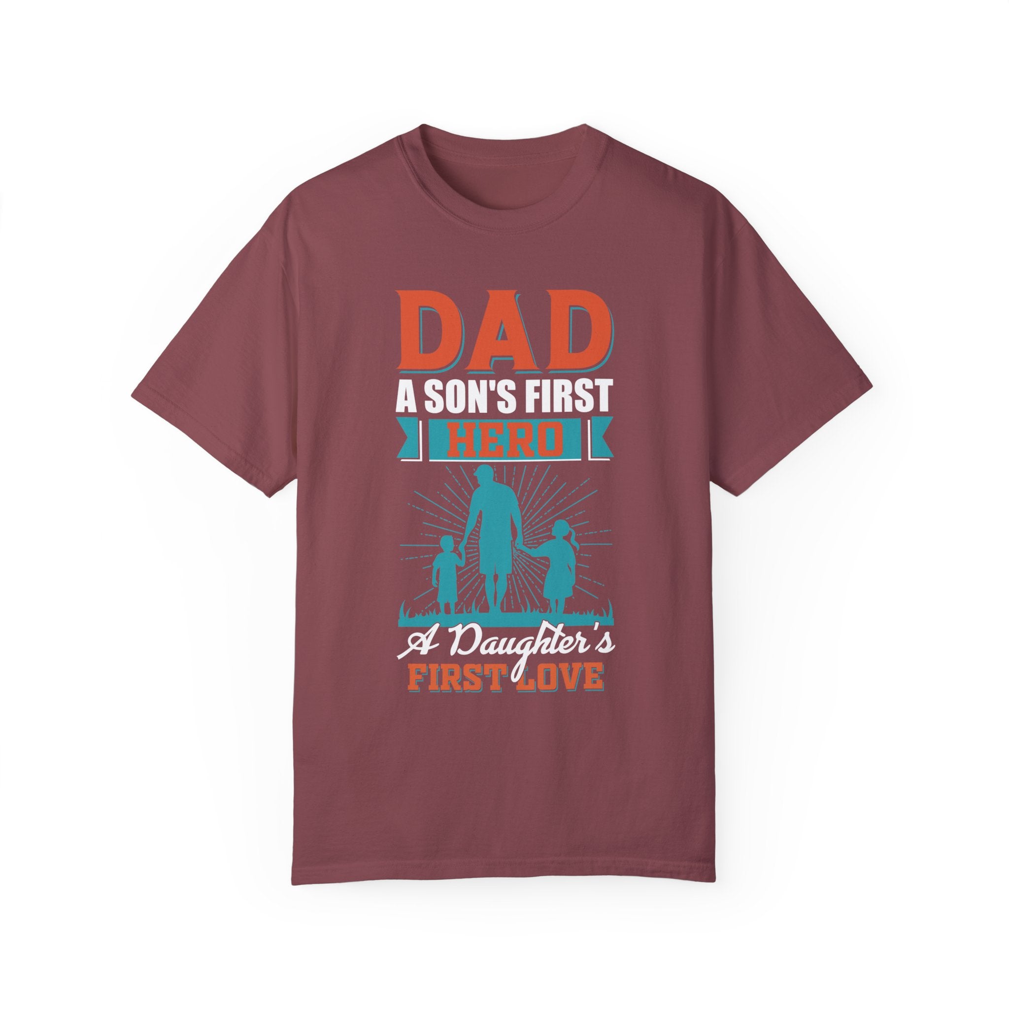 Dad Christmas Gift, shirt for dad, a son's first hero, a daughter's first love, gift for dad, dad t shirt, dad gift, dad of both shirt