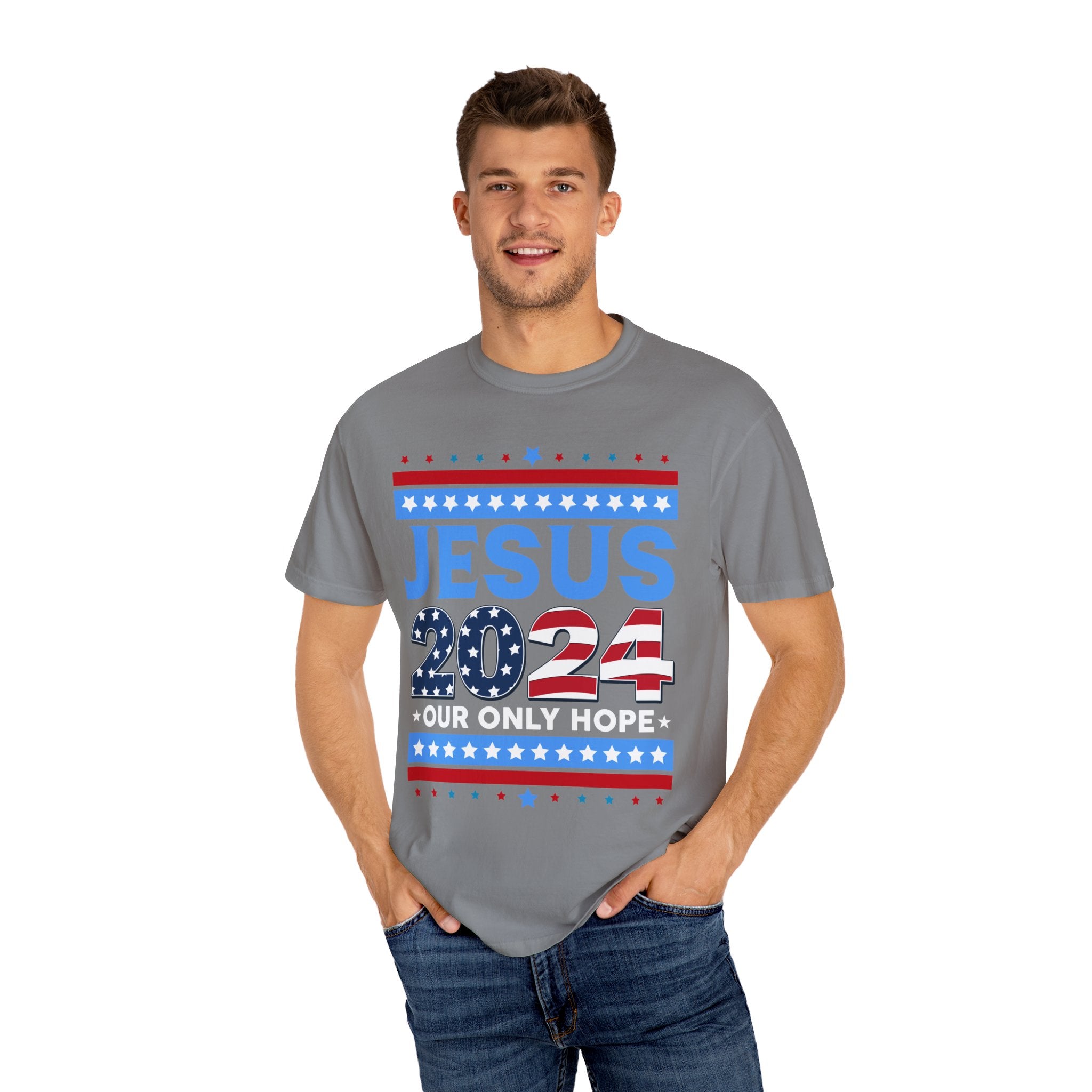 Jesus 2024 Our Only Hope Shirt, Jesus 2024 Sweatshirt, Make America Pray Again, Political T-shirts, Unisex Jesus Lover Shirt, Trendy Christian Shirt