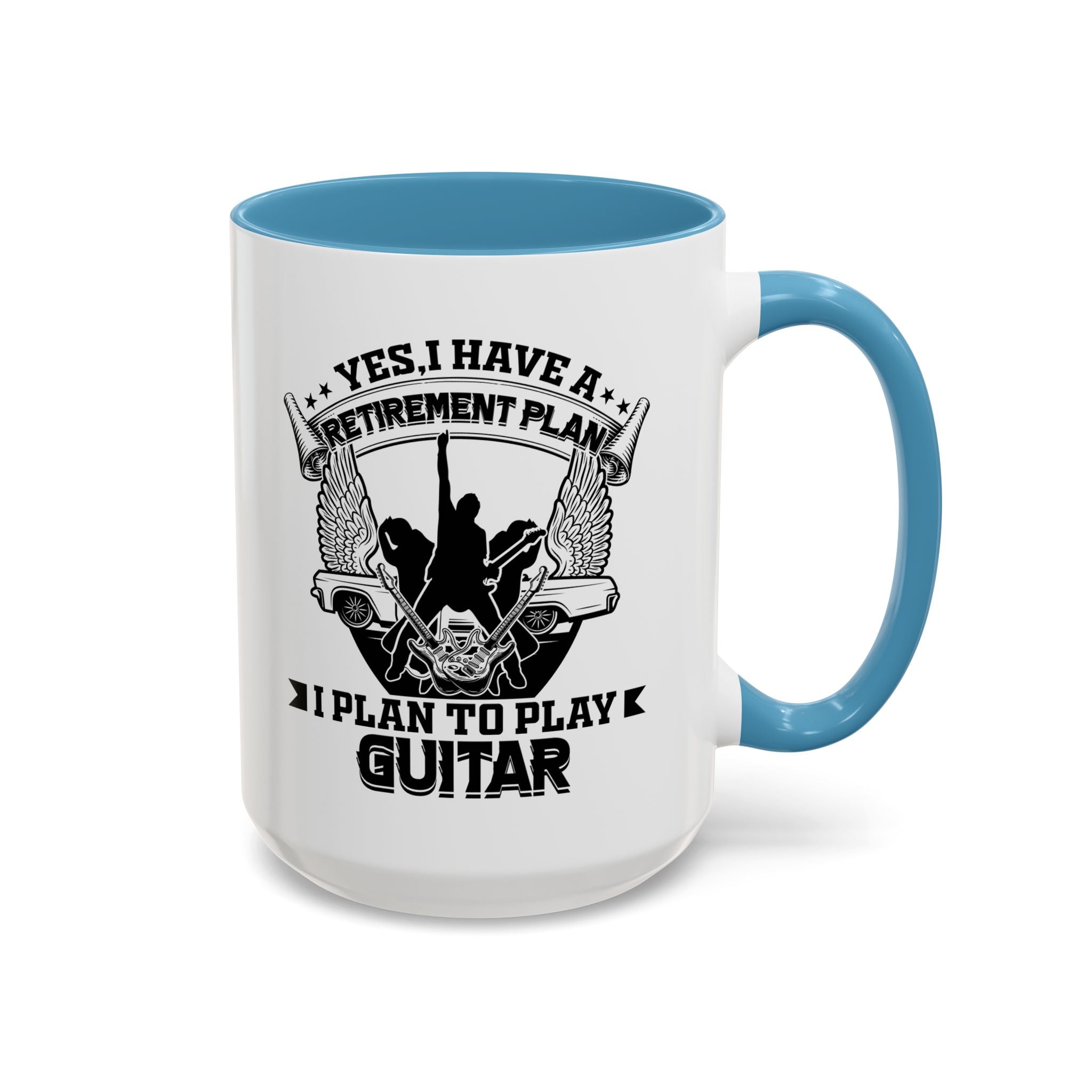 Yes I have a Retirement Plan I Plan to Play Guitar Coffee Mug, Funny Retirement Plan Mug for Guitar Lovers, Musician Gift, Guitar Player Mug