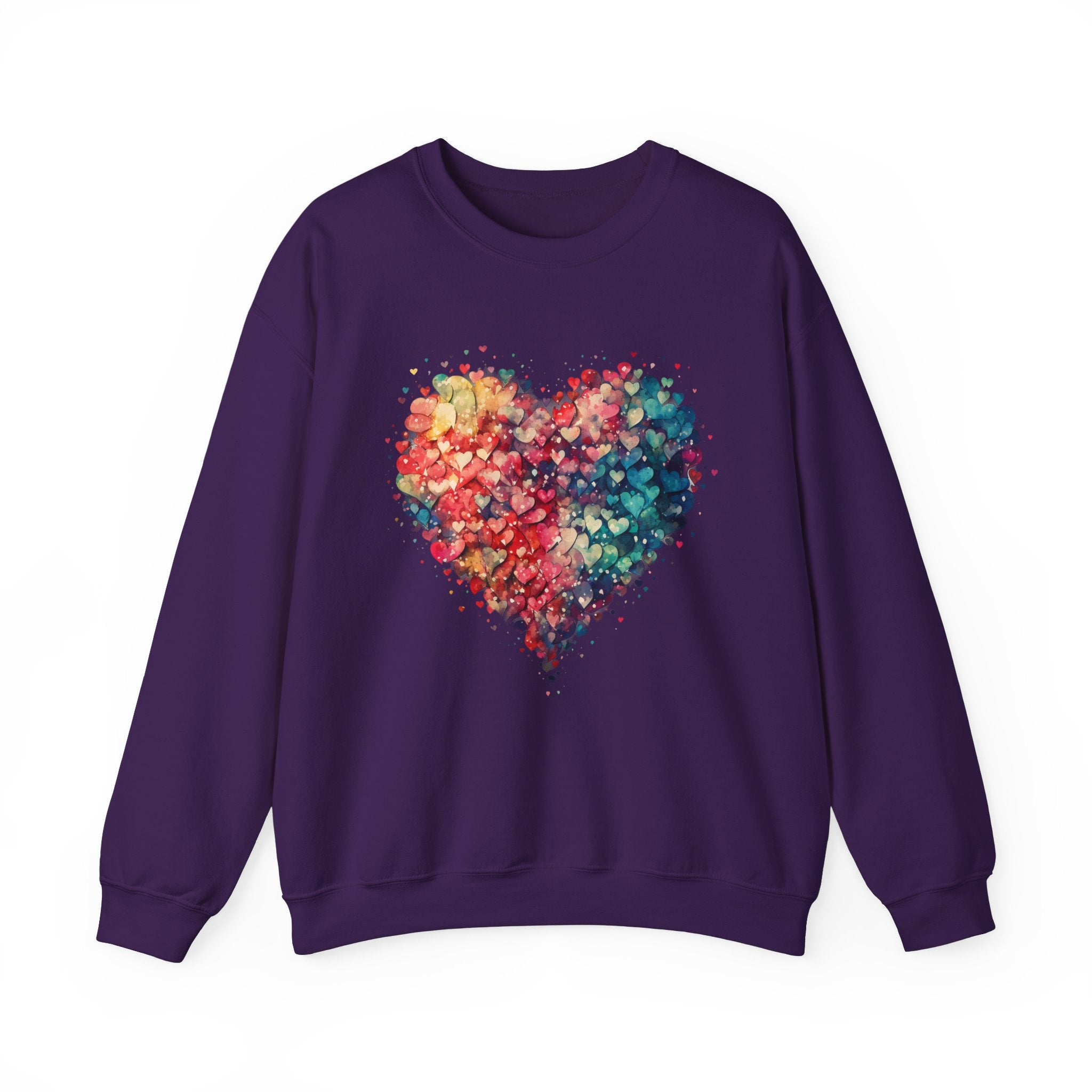 Valentines Watercolor Hearts Sweatshirt, Valentines Day Shirt, Cute Heart Sweatshirt, Trendy Valentine Love Shirt, Mother's day gift