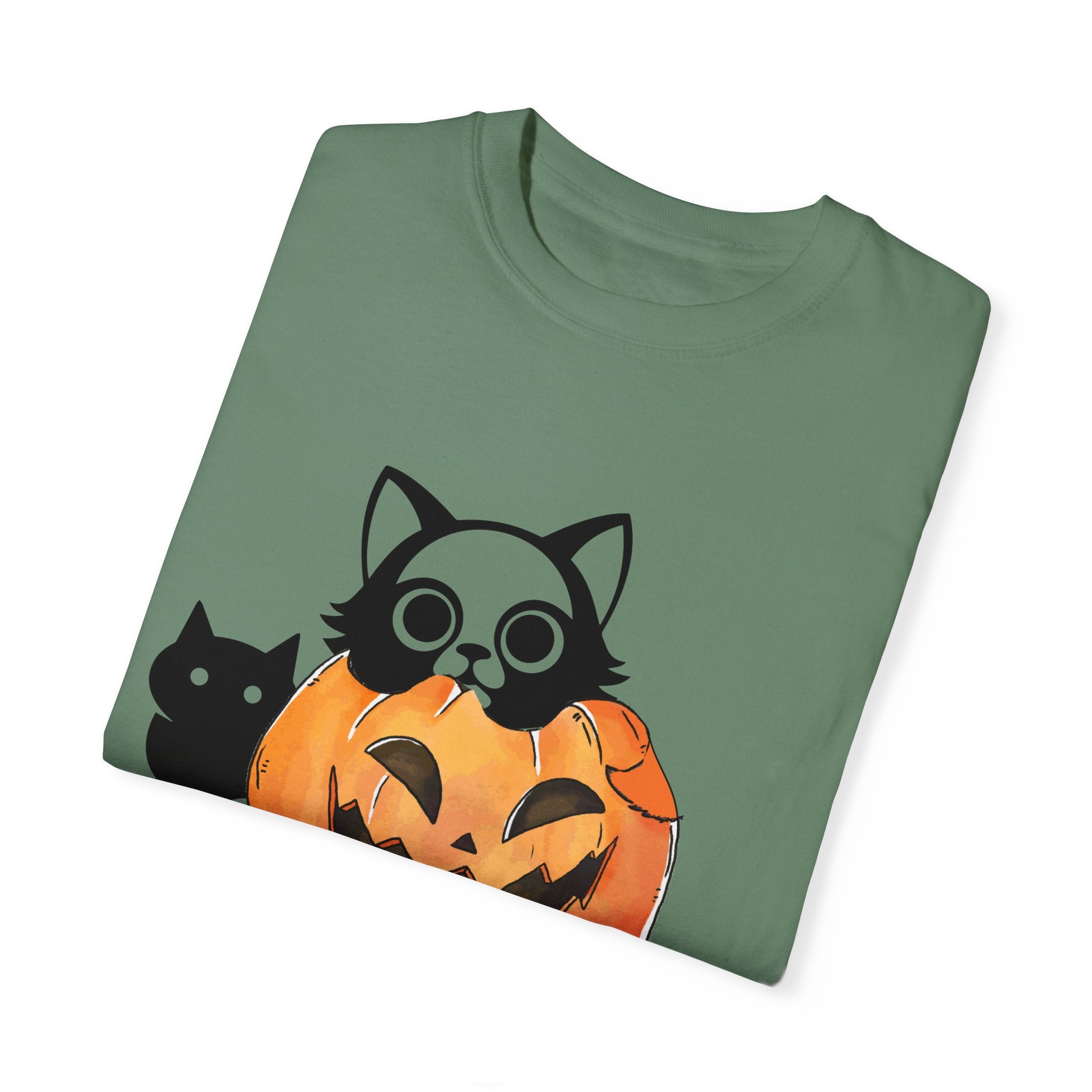 Vintage 90s Cat Halloween Shirt, Retro Halloween Shirt, Spooky Season Tee, Pumpkin Shirt, Halloween Shirt, Vintage Halloween Shirt