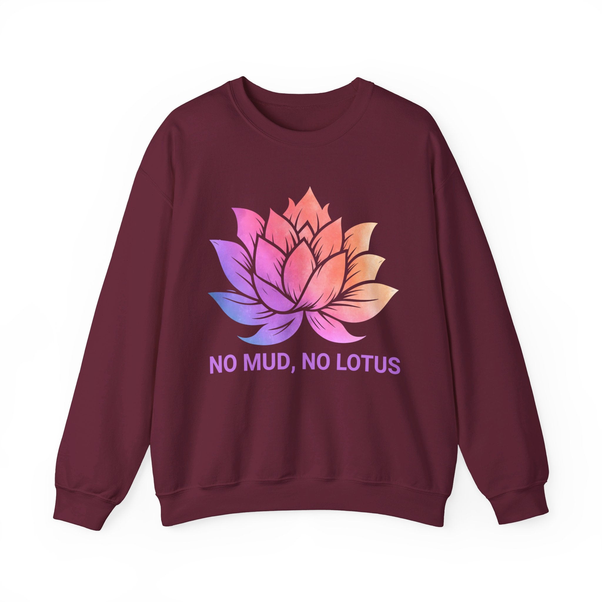 Meditation Shirt, Spiritual Shirt, Women's Yoga Shirt, Lotus Flower Tee, Zen Shirt, No Mud No Lotus, Meditation Gift, Buddhist Gift Tee