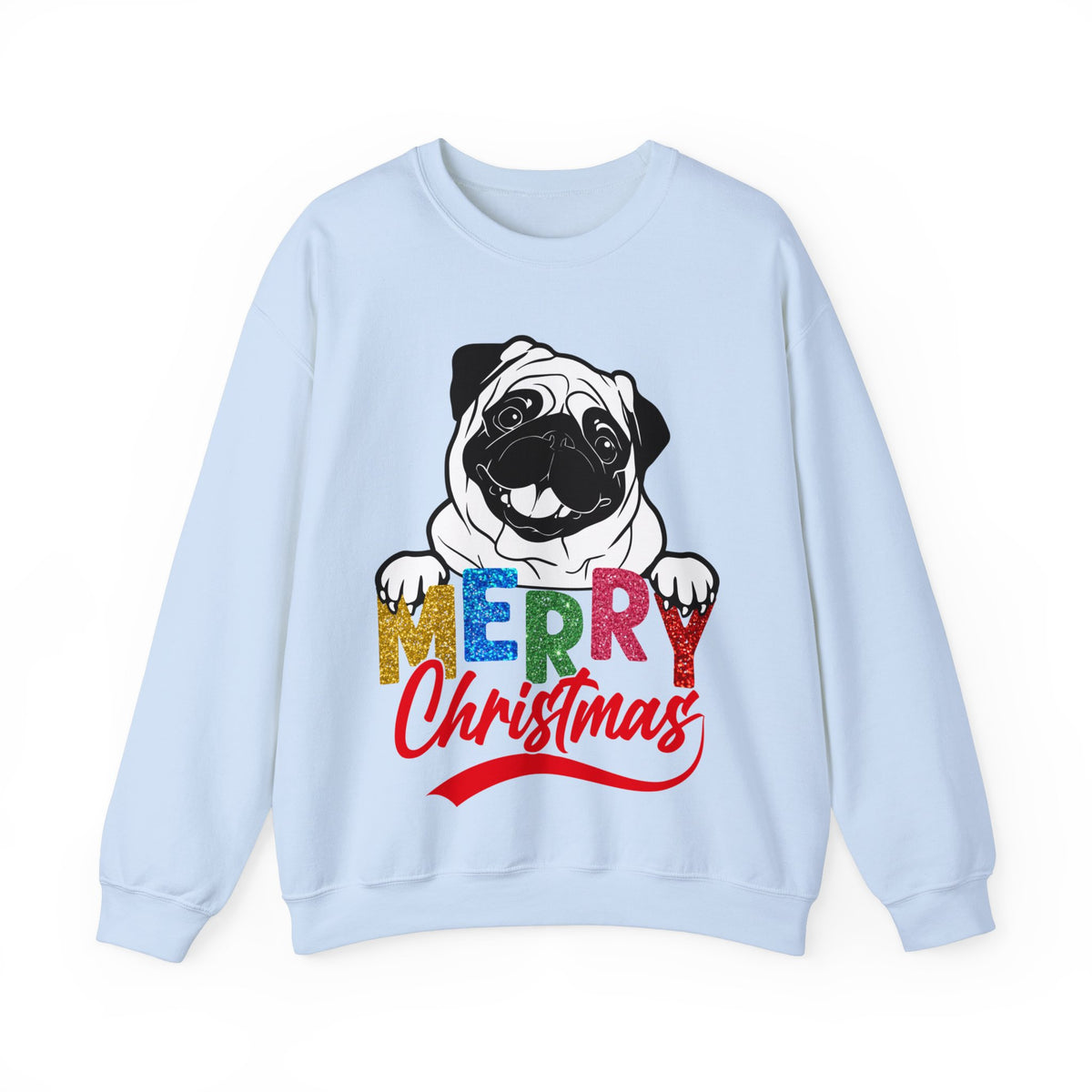 Christmas Pug Sweatshirt, Funny Pug Christmas Sweatshirt, Dog Lover Gift, Pug Mom Sweatshirt, Dog Mom Shirt