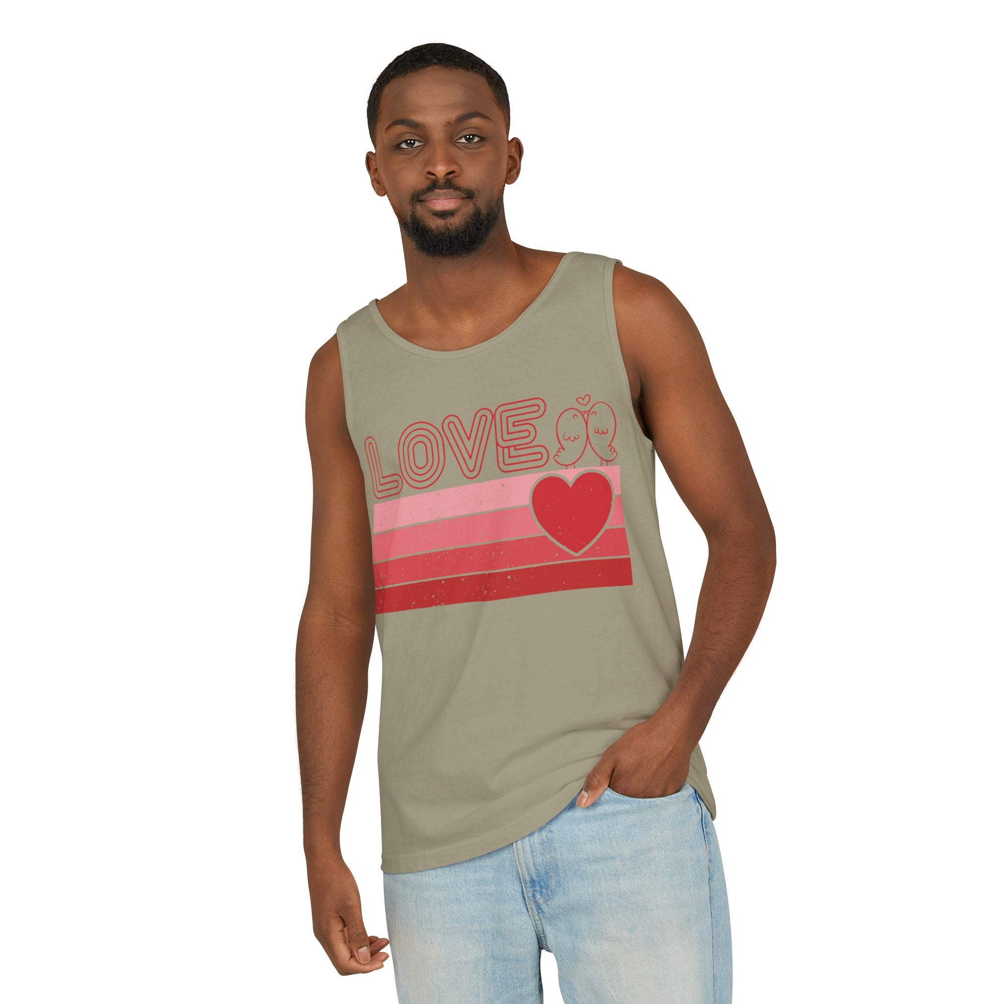 Retro Love Valentines Day Tank Top, Valentines Day Shirts For Woman, Heart Tank Top, Cute Valentine Shirt, Valentines Day Gift, Valentines Gift