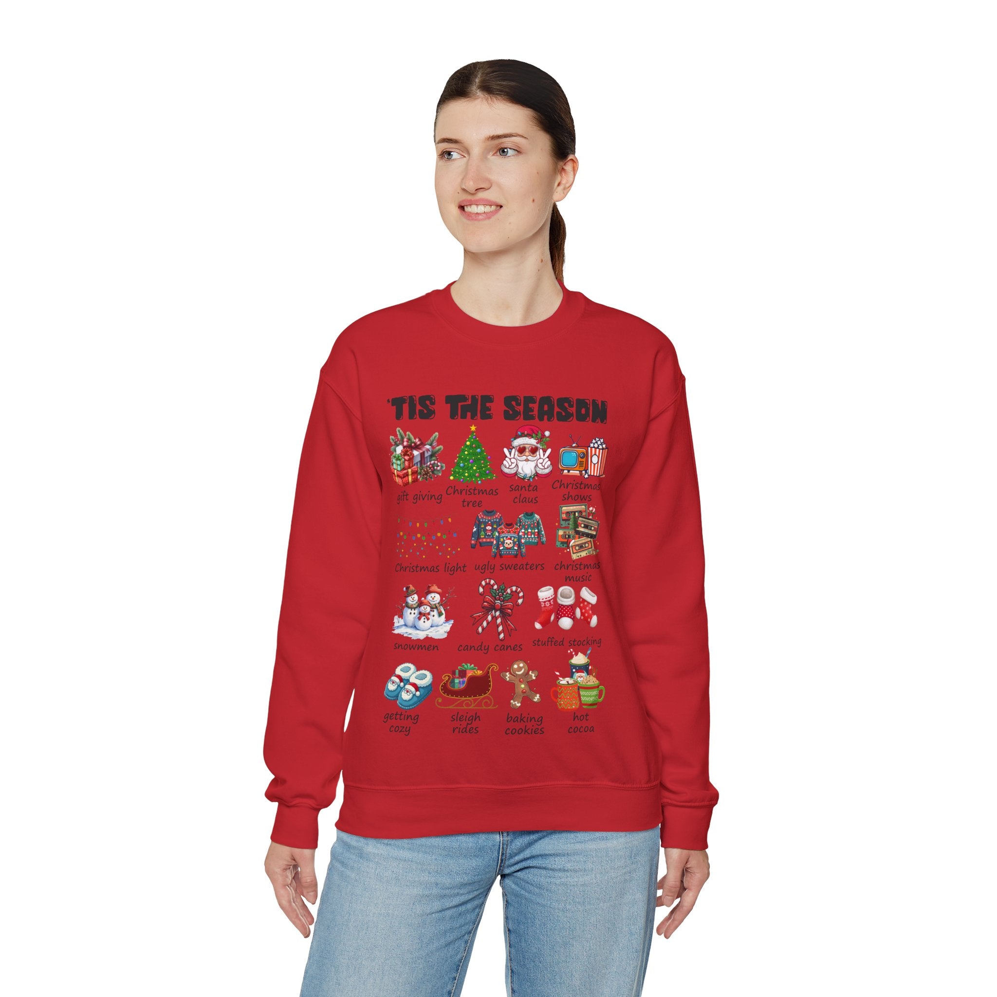 Tis the Season Christmas Sweatshirt, Christmas Tis The Season Shirt, Merry Christmas Shirt, Christmas Sweatshirt For Women, Cute Winter Top