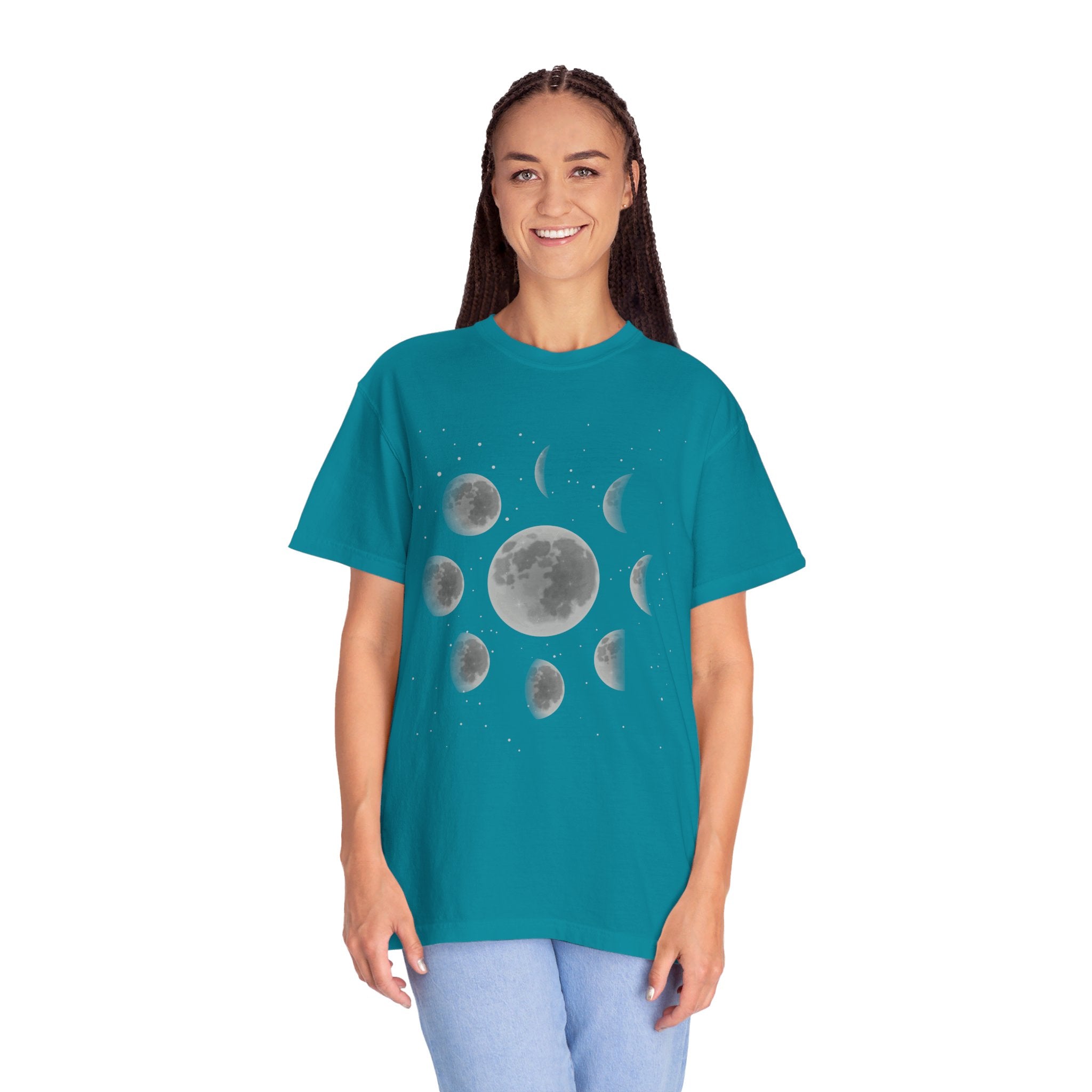 Moon Phase Lunar Shirt, Celestial Shirt, Astrology Tee, Spiritual Shirt, Aesthetic Shirt, Moon Shirt, Mystical Shirt, Astronomy Shirt