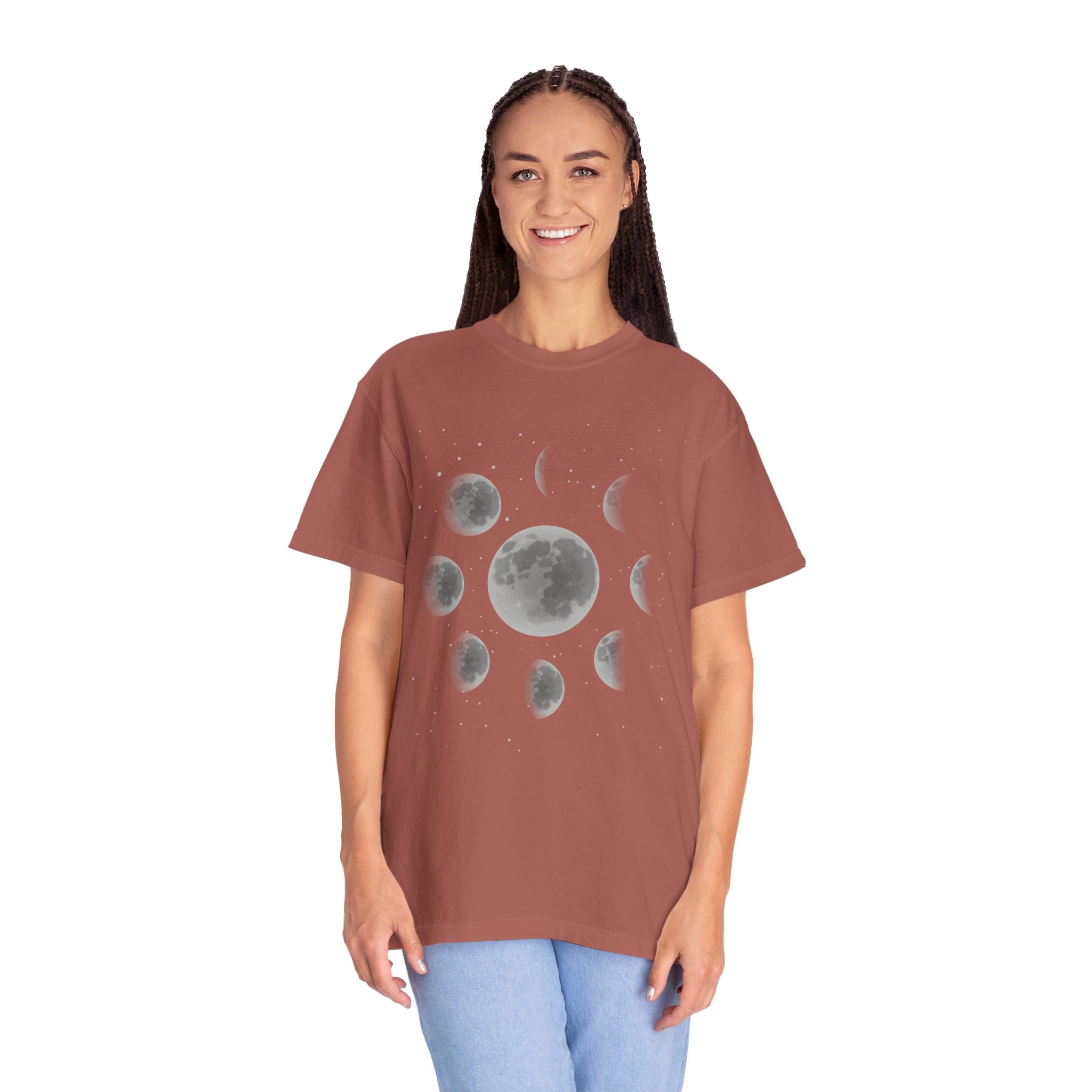 Moon Phase Lunar Shirt, Celestial Shirt, Astrology Tee, Spiritual Shirt, Aesthetic Shirt, Moon Shirt, Mystical Shirt, Astronomy Shirt