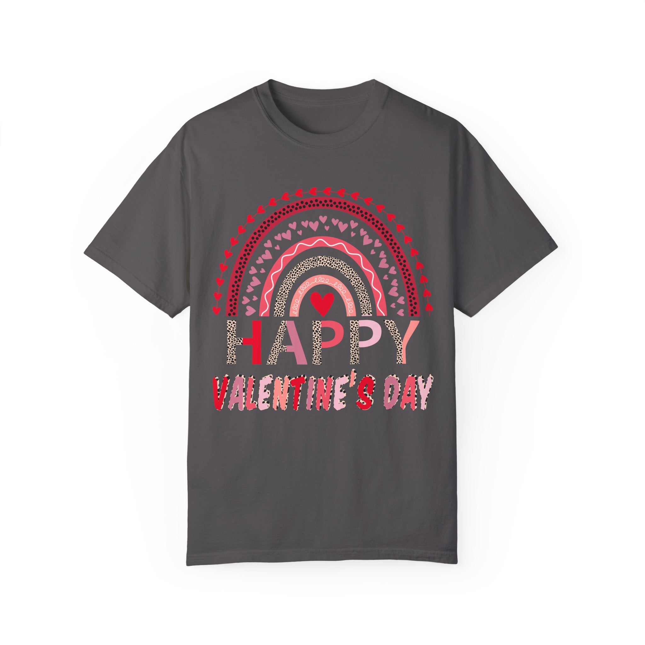 Leopard Rainbow Valentines Day Shirt, Happy Valentines Day Tshirt, Valentines Shirt, Gift for Couples Shirt, Couple Matching Shirt, Leopard Tee