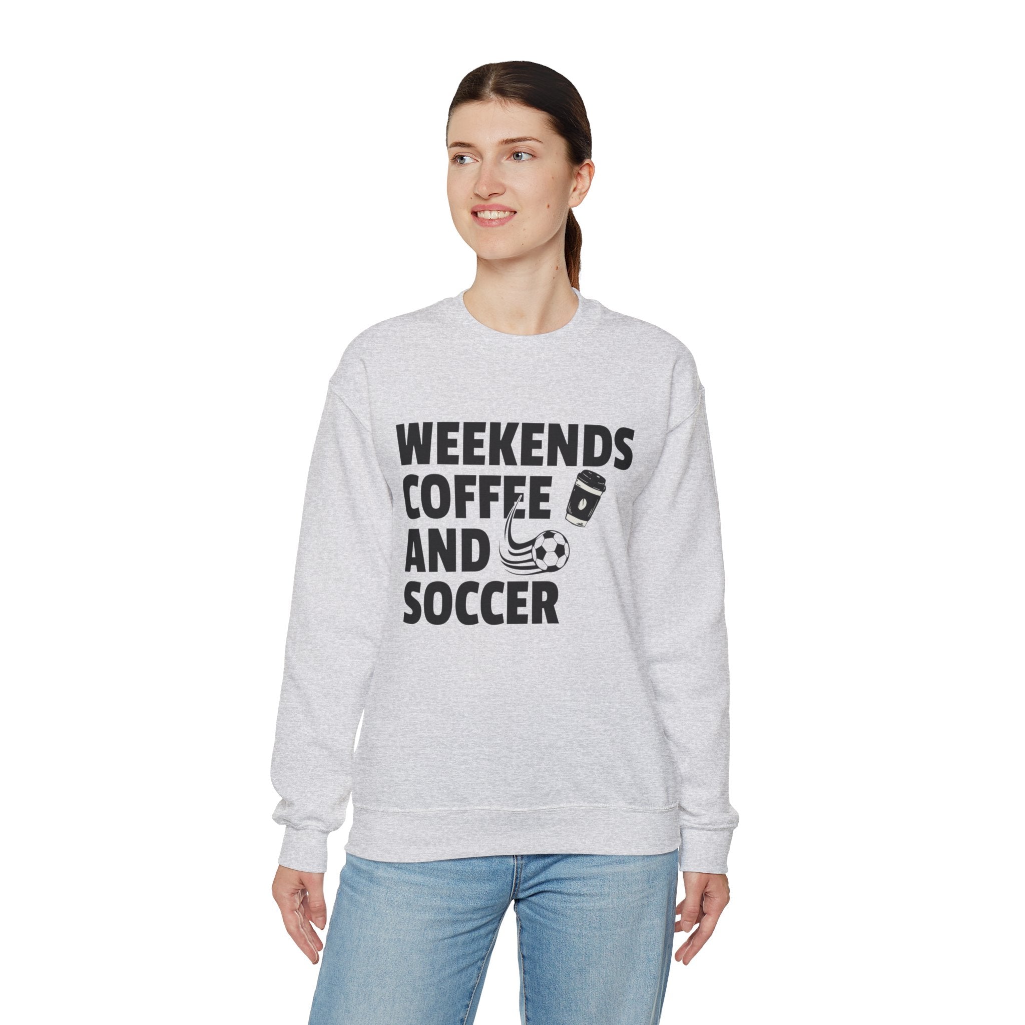 Weekends Coffee Soccer Sweatshirt, Soccer Sweatshirt, Soccer Mom Sweater, Game Day Sweatshirt, Soccer Gift, Soccer Shirt