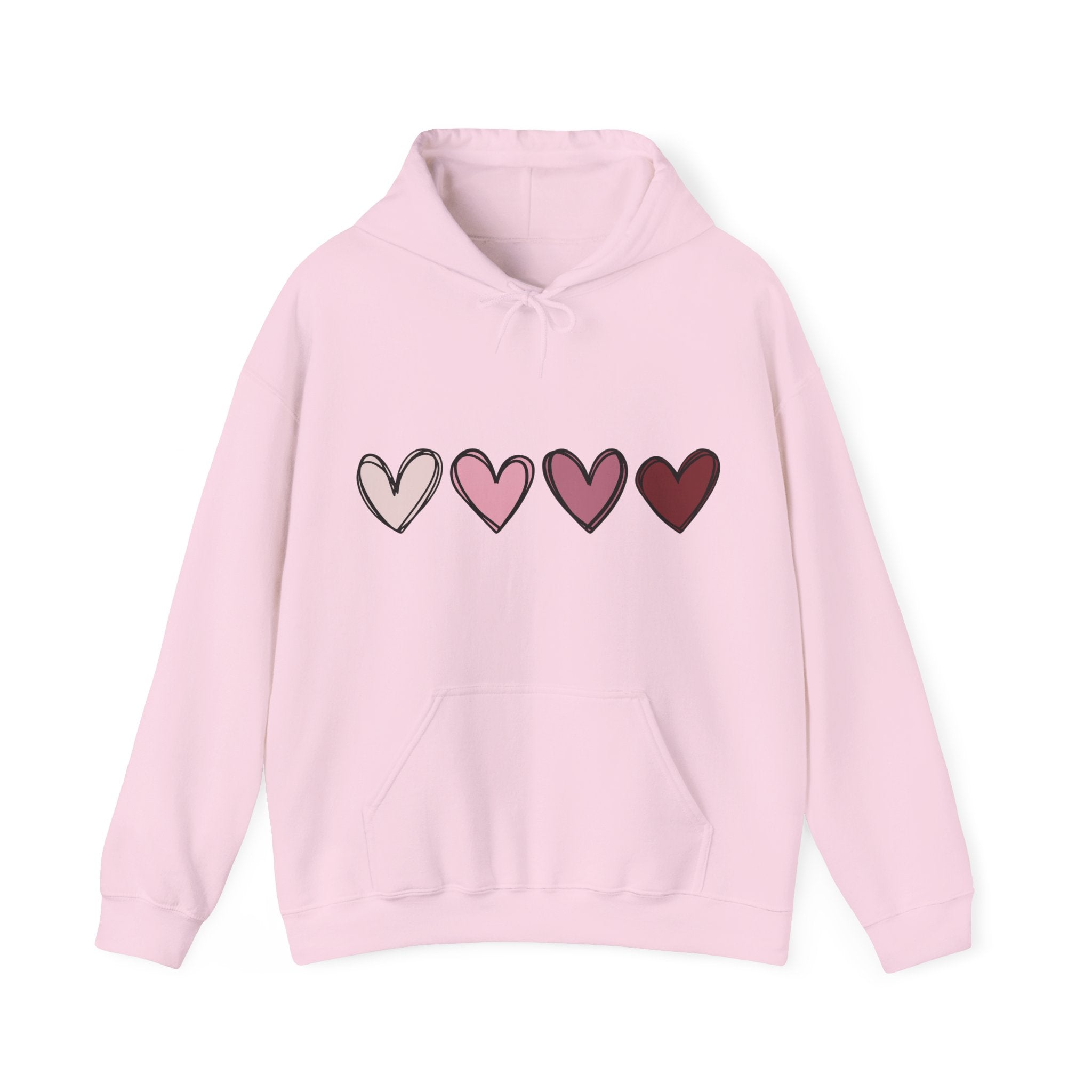 Valentine Double Heart Hoodie, Cute Valentine Hoodie, Valentine Sweatshirts, Vintage Valentine Hooded Sweatshirt, Valentine Pullover