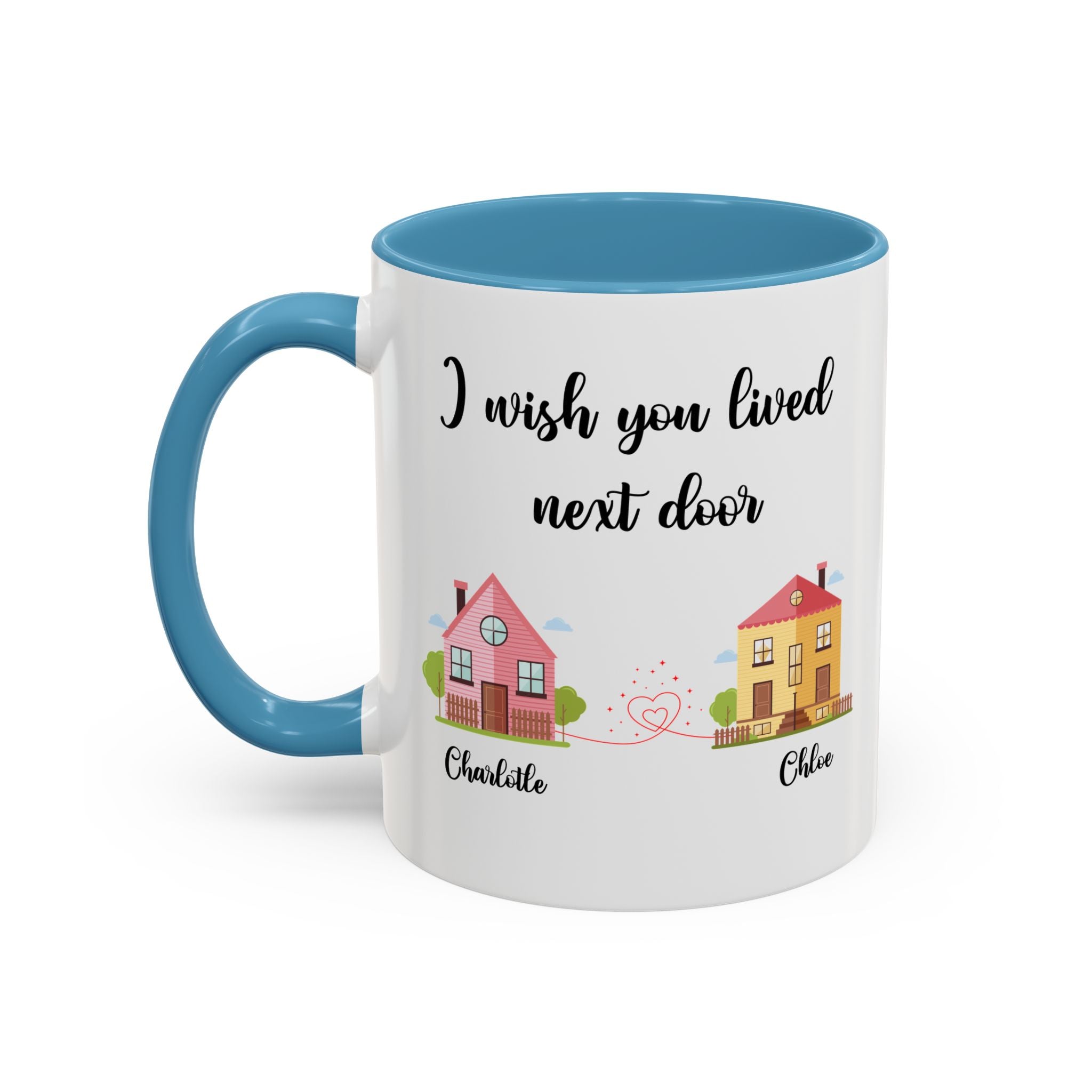 I Wish You Lived Next Door Mug, Bestie Coffee Mug, Long Distance Mug, Moving Away Mug, Best Friend Christmas, Bestie Birthday Gift, Bff Mug