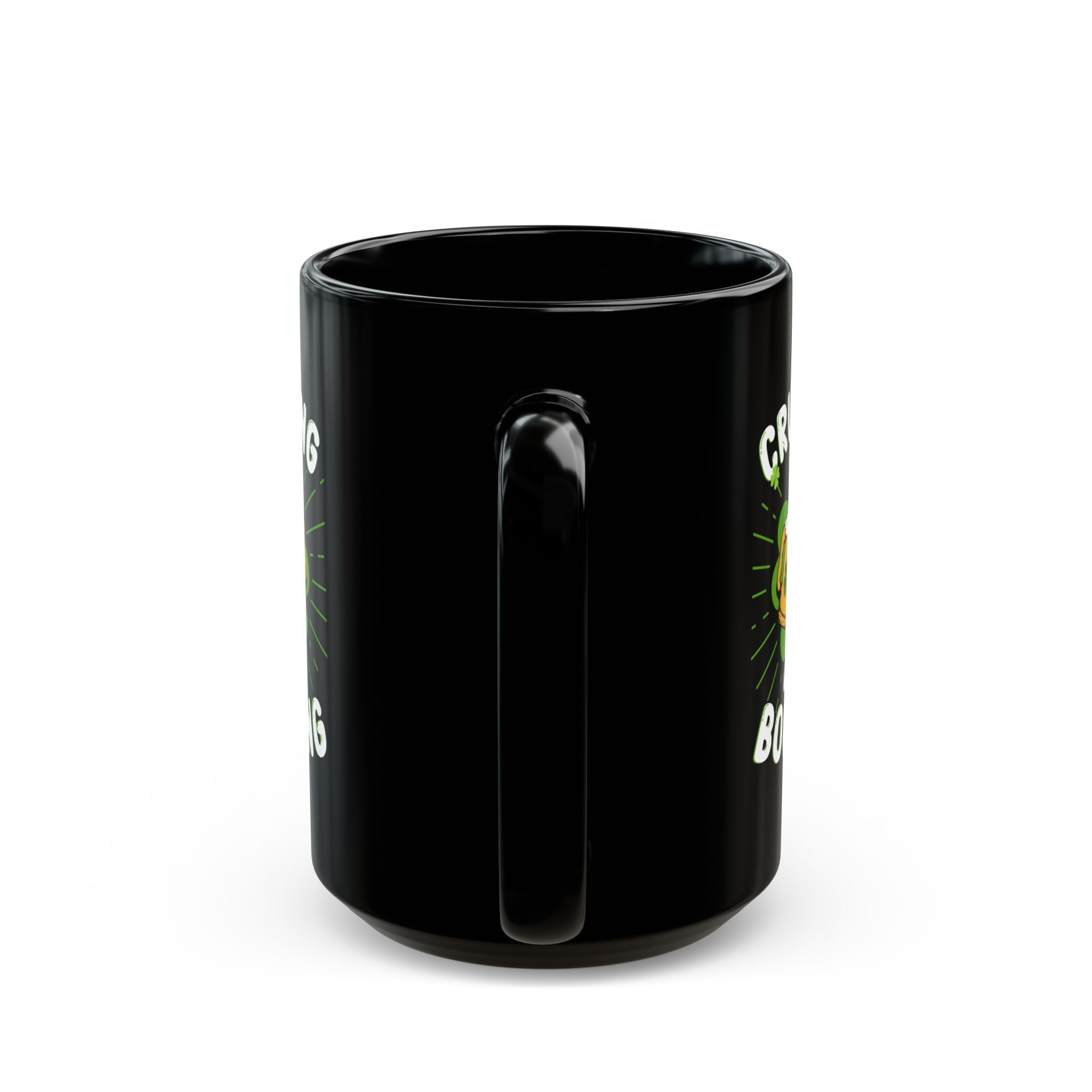 St. Patrick's Day Cruising and Boozing Drinking Black Coffee Mug