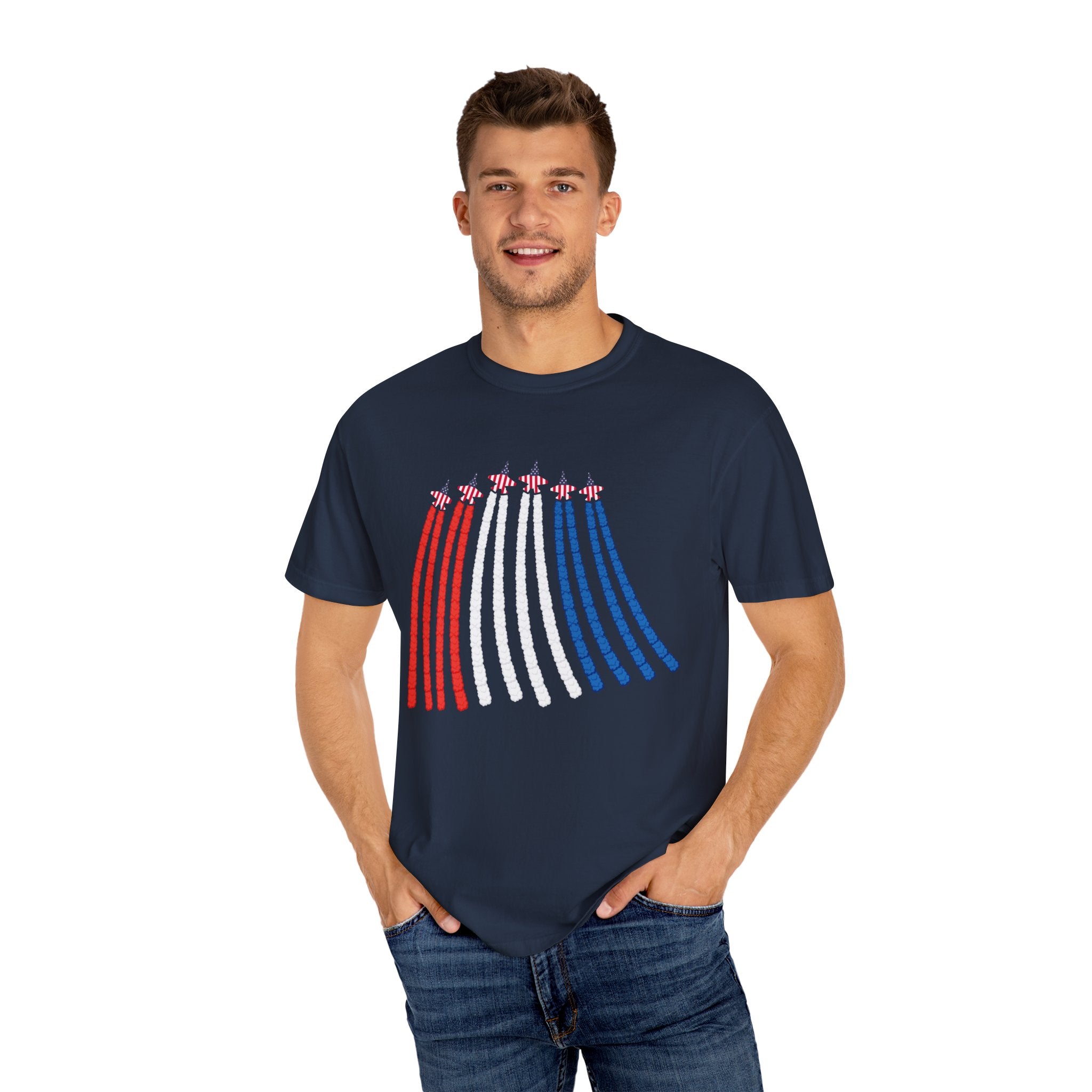 USA Air Force Flyover TShirt, Red White Blue Shirt,4th Of July Shirt, American Flag Tee, Air Force Shirt, Freedom Shirt, Airplane Show Shirt