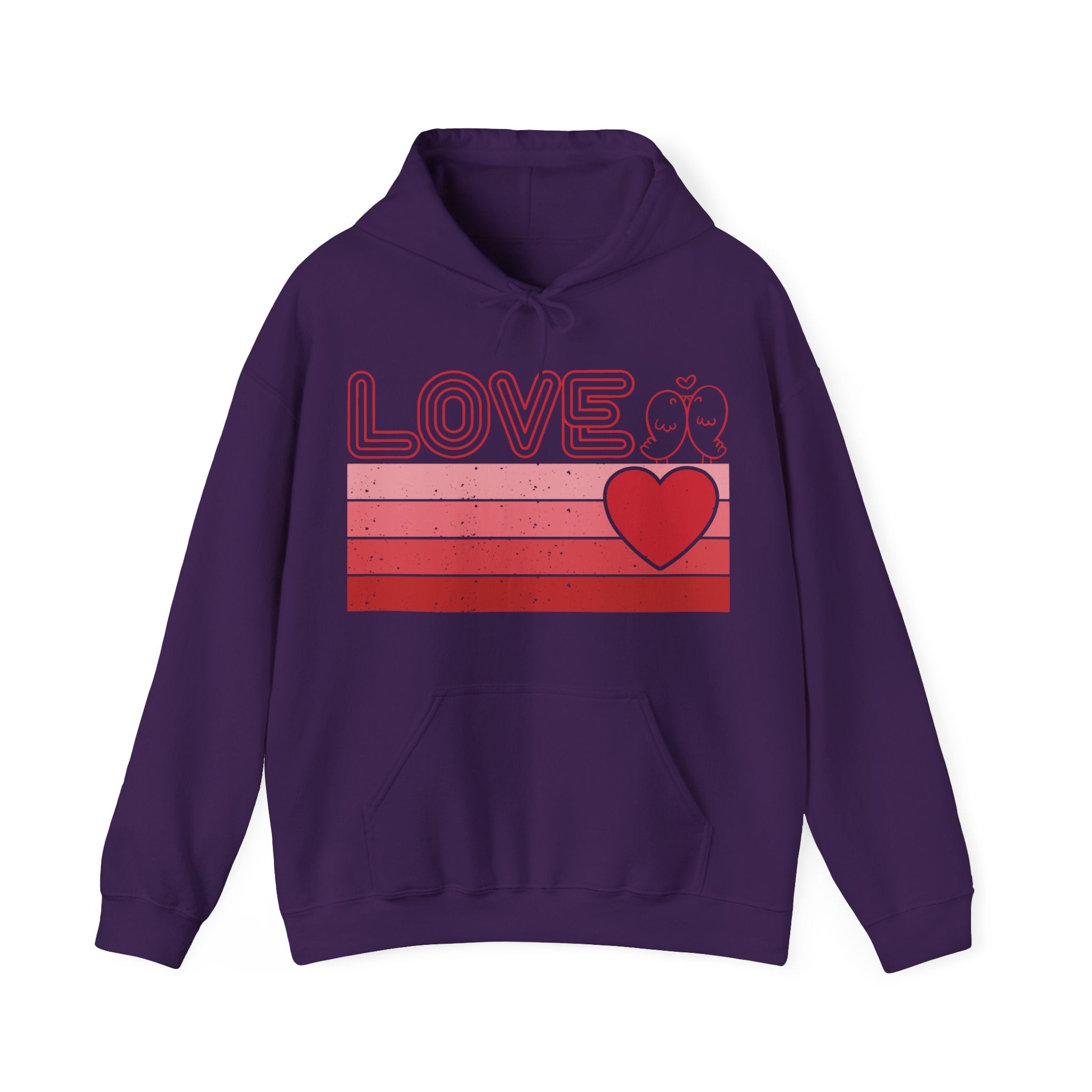 Retro Love Valentines Day Hoodie, Valentines Day Shirts For Woman, Heart Hooded Sweatshirt, Cute Valentine Shirt, Valentines Day Gift, Valentines Gift