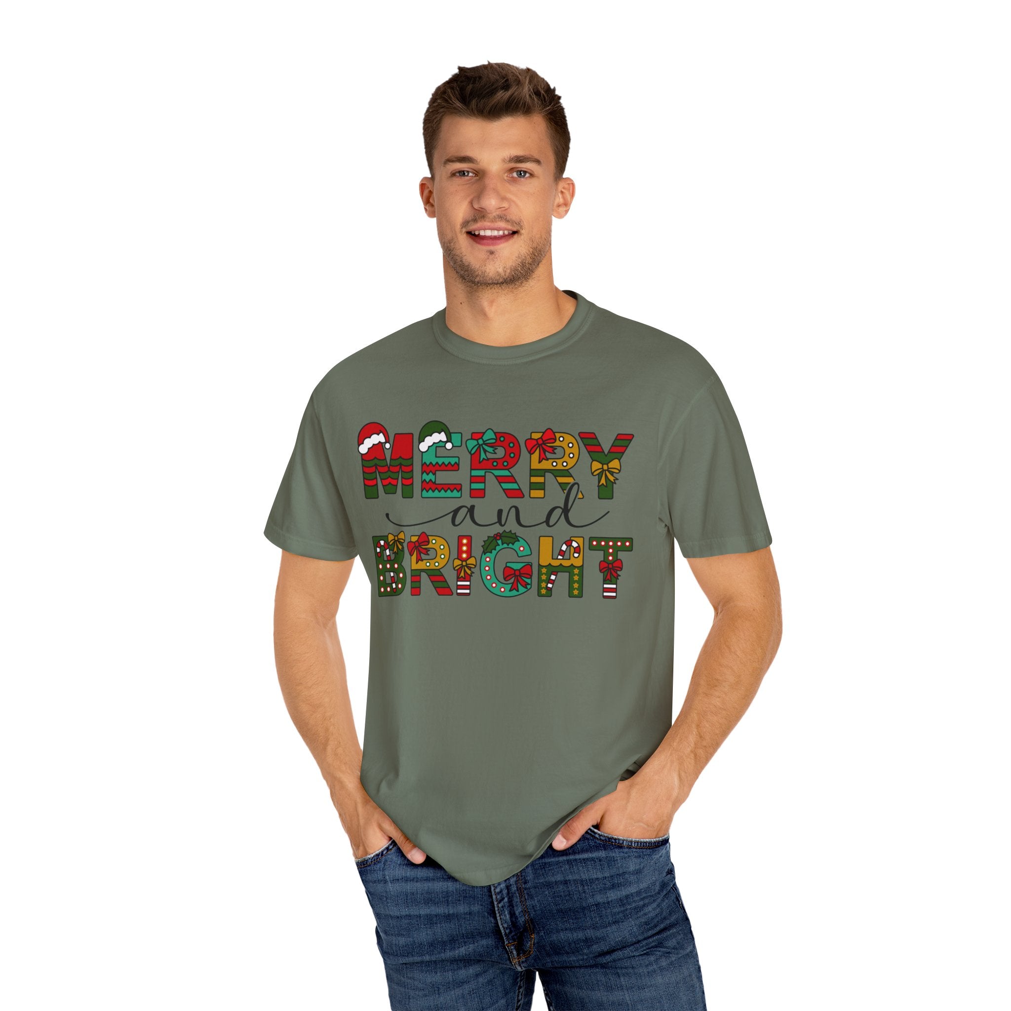 Merry and Bright Shirt, Christmas Tshirt, Family Christmas Shirt, Christmas Shirts for Women, Merry Christmas Shirt