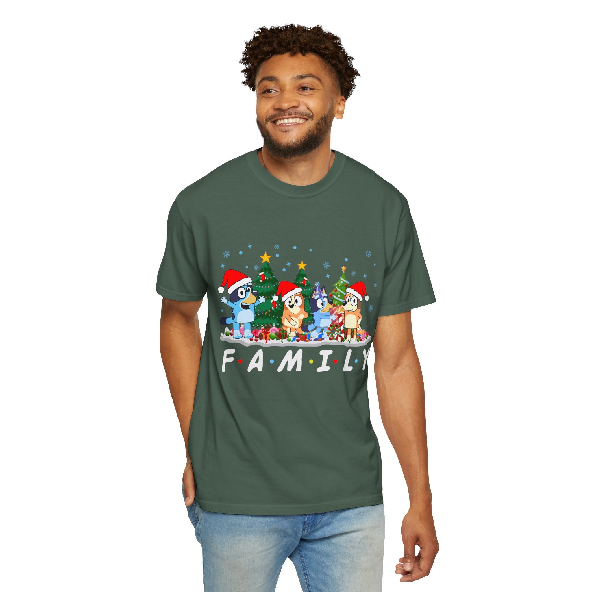 Christmas Bluey Family Shirt, Bluey Party Shirt, Christmas Family Bluey Shirt, Bluey Christmas Trip Shirt, Bluey Theme Tee