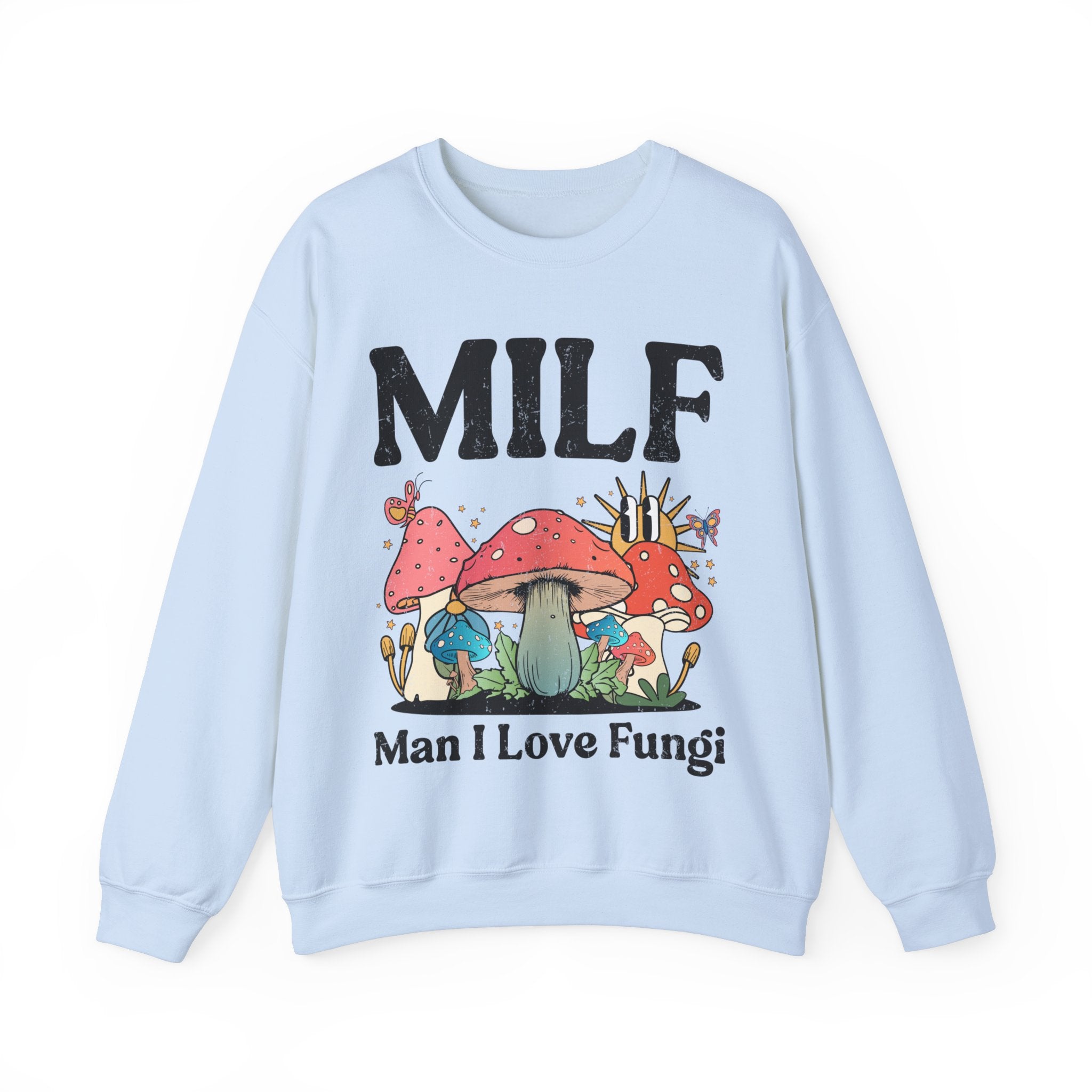 MILF Man I Love Fungi Sweatshirt, Retro Mushroom Shirt, Goblincore Sweatshirt, Cottagecore Sweater, Nature Lover Gift, Mycologist T-Shirt