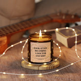 UNIDAZE Look At You Becoming A Doctor Gift Box, Funny Doctorate Graduation Gift, Doctoral Student Modern Candle Gift, PHD Degree Medical School Gift Printify Assembled in the USA Assembled in USA candles Decor graduation candle Home & Living Home Decor Made in the USA Made in USA