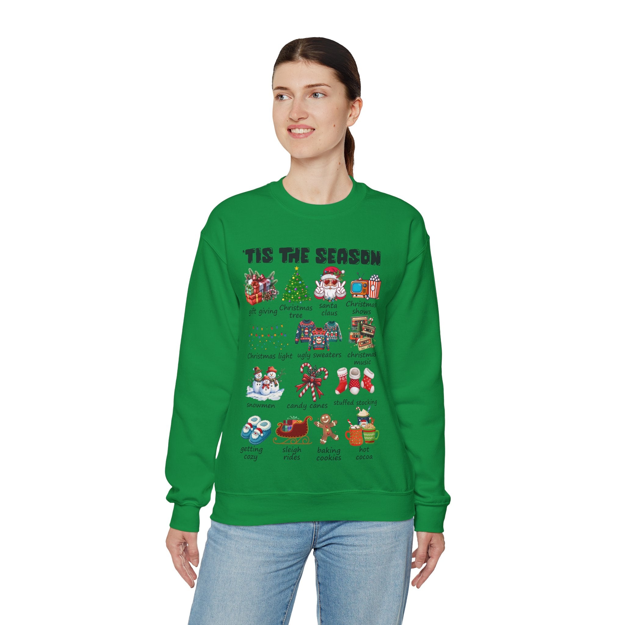 Tis the Season Christmas Sweatshirt, Christmas Tis The Season Shirt, Merry Christmas Shirt, Christmas Sweatshirt For Women, Cute Winter Top