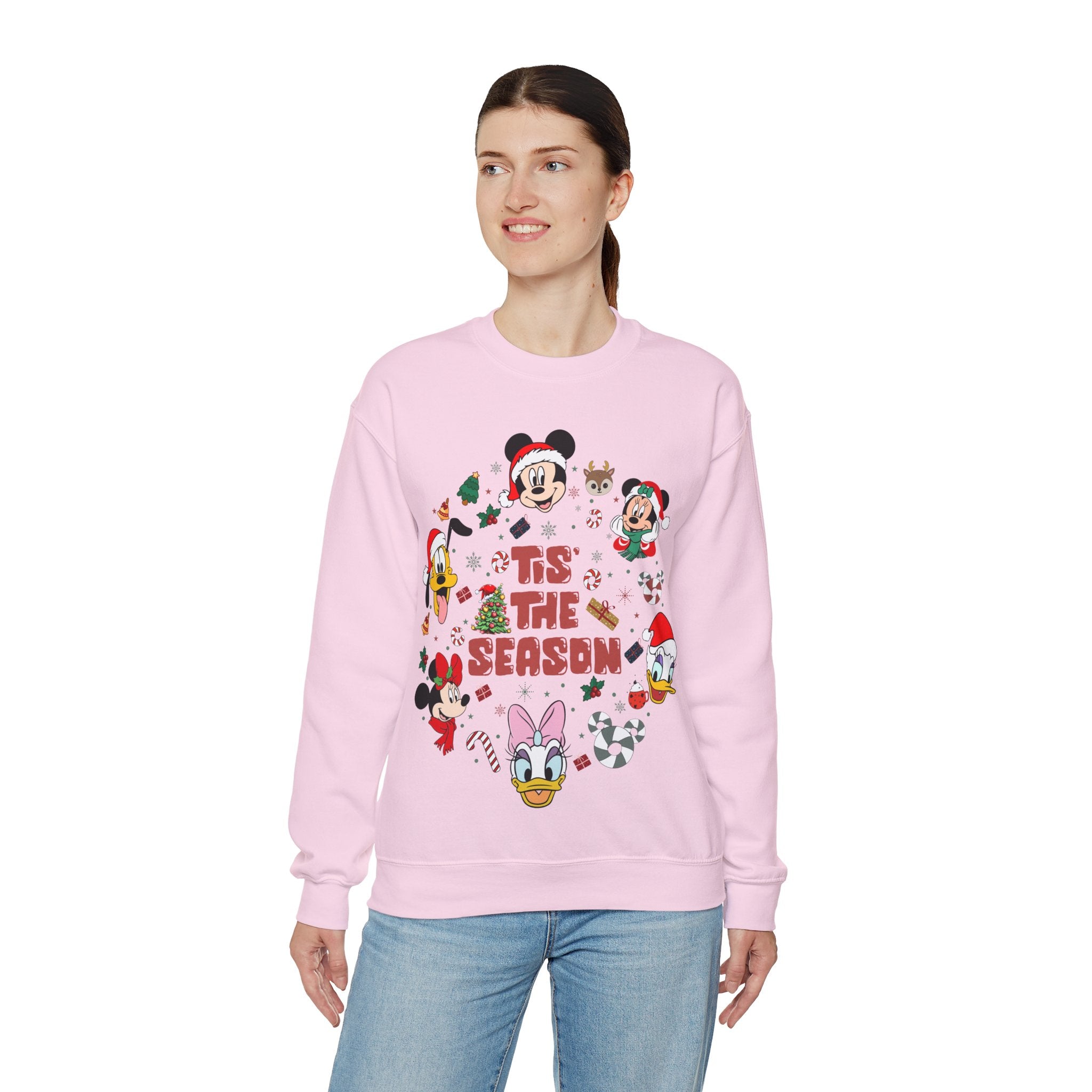 Mickey Tis The Season Sweatshirt, Disney Christmas Tis the Season Sweatshirt, Mickey and Friends Shirt, Disney Christmas Sweater, Tis The Season Shirt