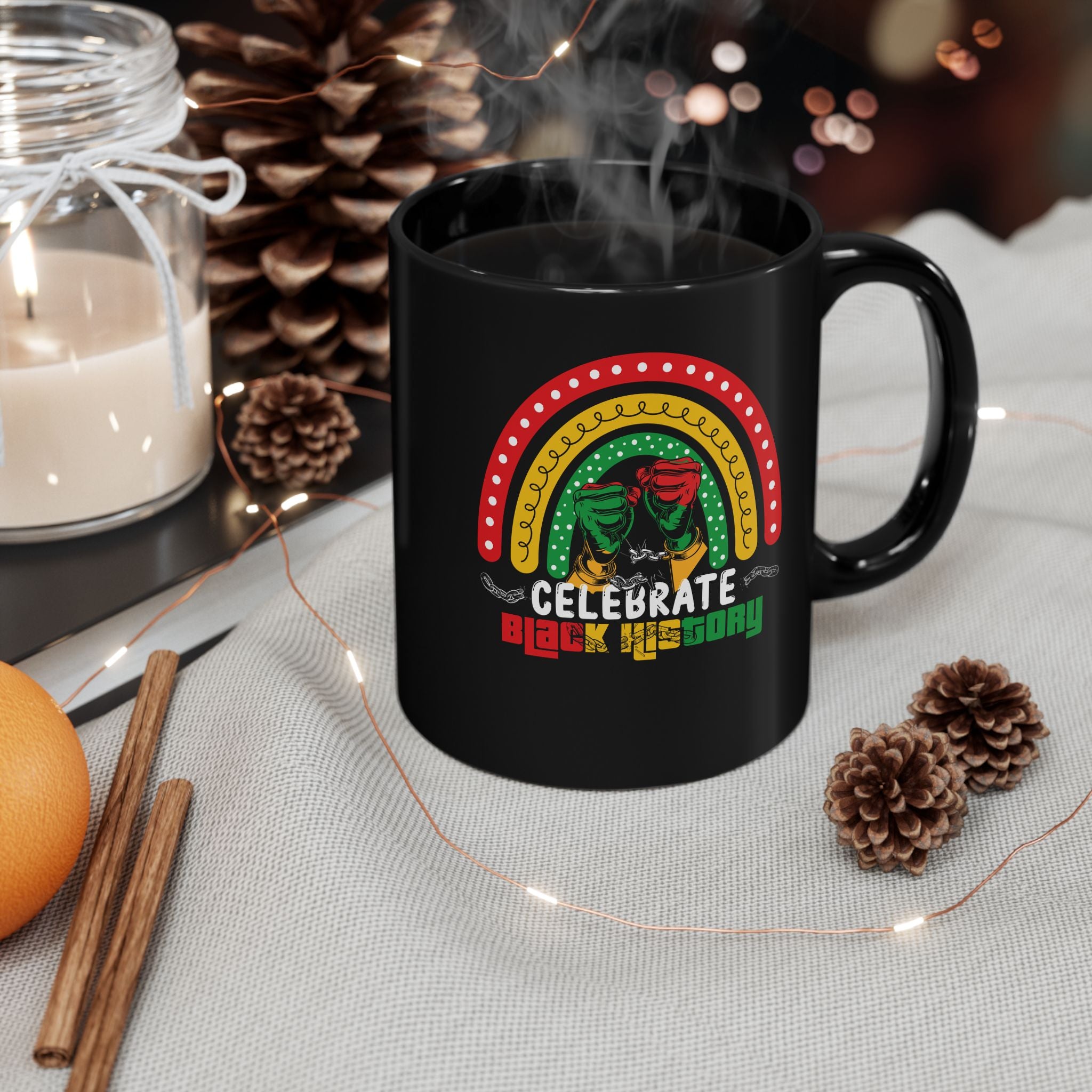 Celebrate Black History Coffee Mug, Emancipation Day Mug, African American Pride Coffee Cup, Black History Gift, Freedom Day Gift Mug