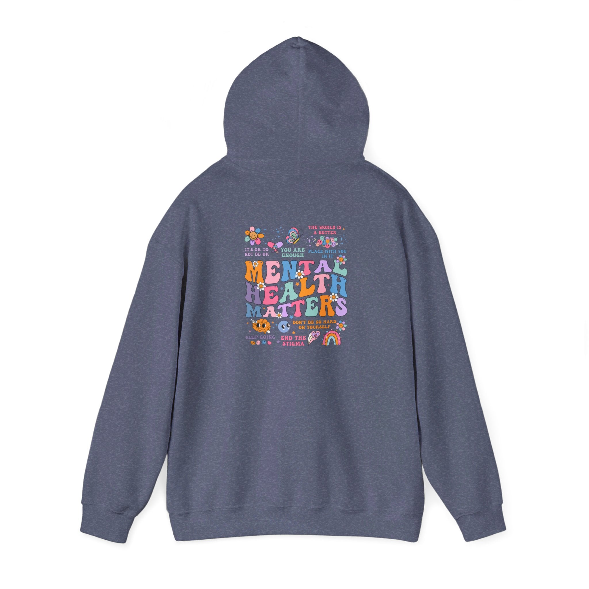 Mental Health Matters Hoodie, Mental Health Sweatshirt, Mental Health Awareness Hoodie, Front and Back Hooded Sweatshirt, Aesthetic Hoodie