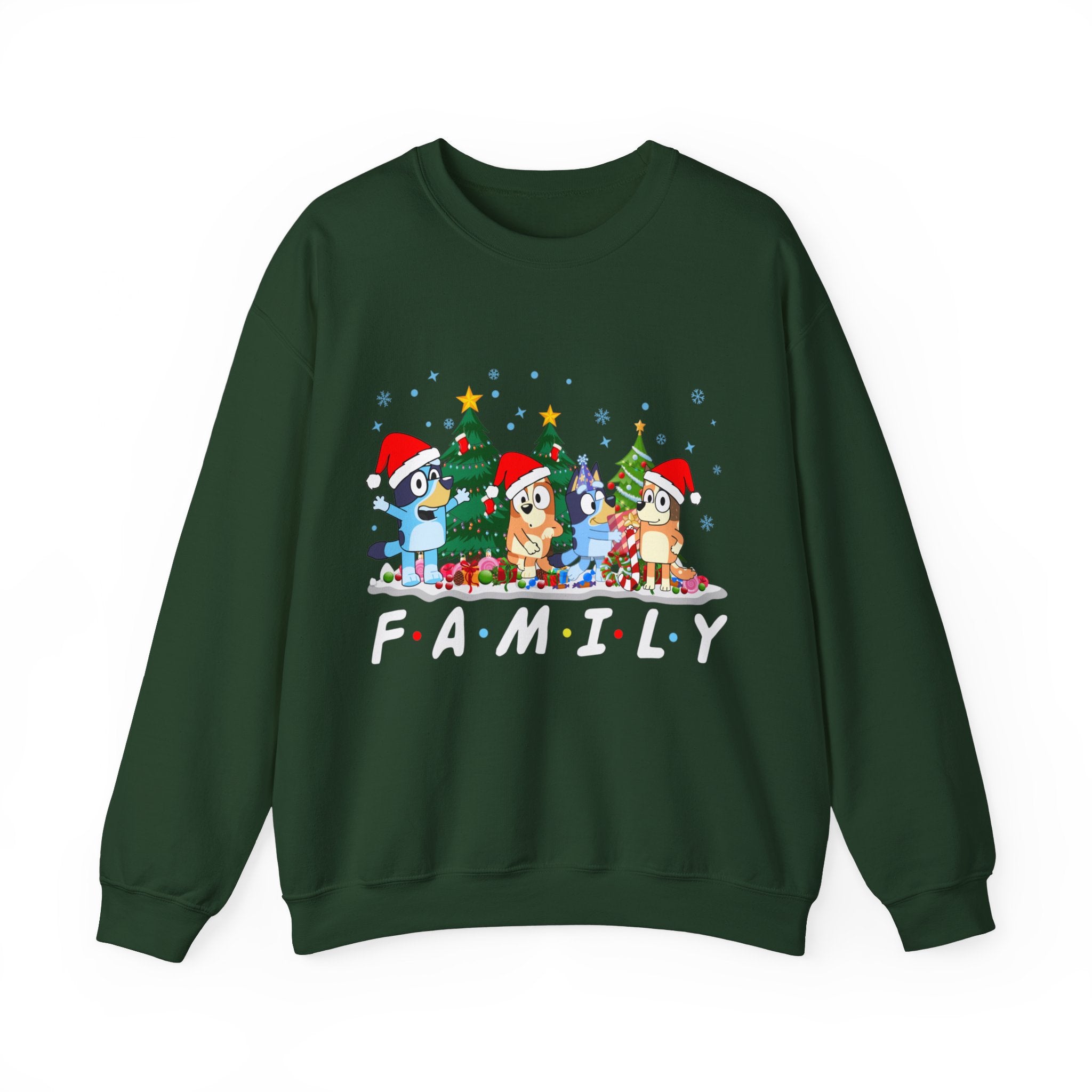 Christmas Bluey Family Sweatshirt, Bluey Party Family Xmas Shirt, Funny Christmas Shirt, Christmas Bluey Sweatshirt, Bluey Party Christmas