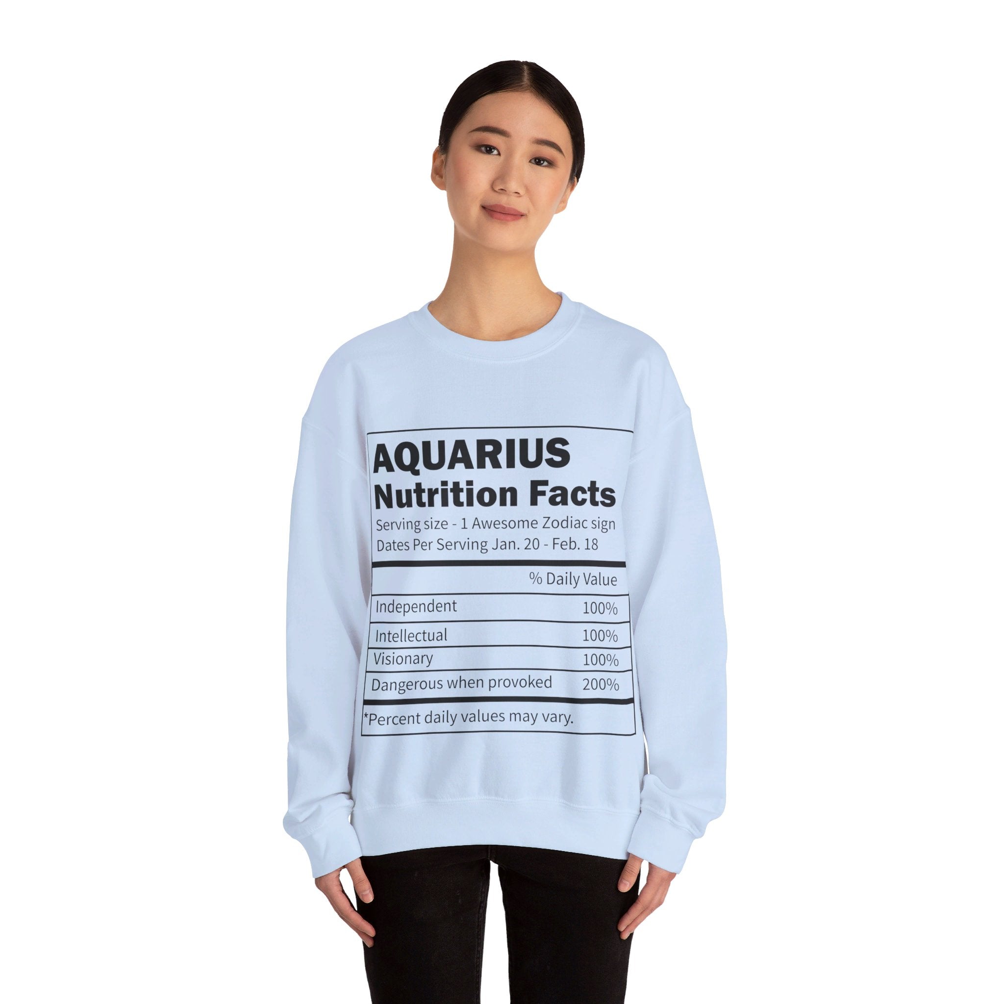 Zodiac Sign Nutrition Facts Sweatshirt, Horoscopes Shirt, Astrology Shirt, Summer Tees, Birthday Gift Ideas for Best Friends, Girl Friends