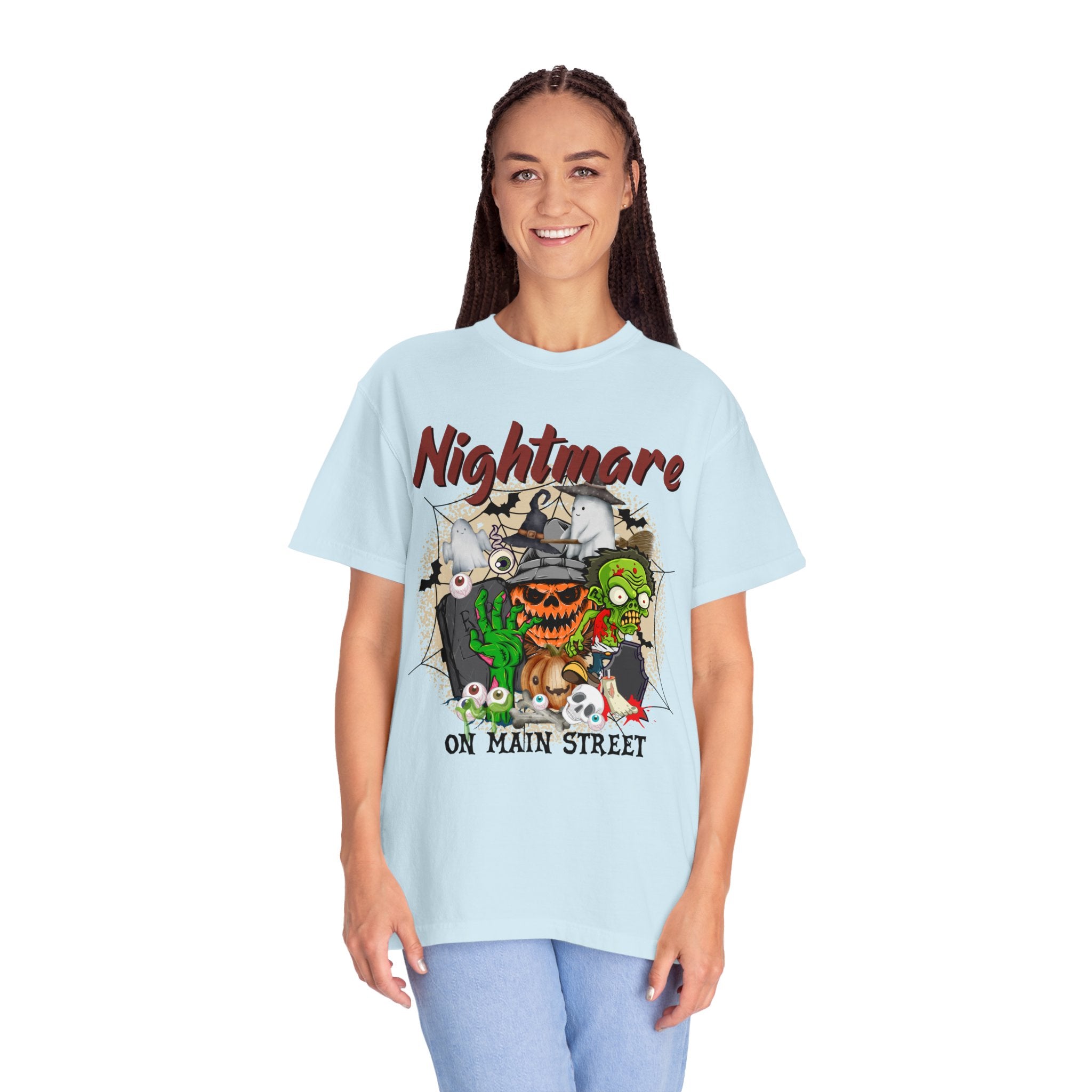 Nightmare On The Main Streat Shirt, Retro Mickey Minnie Halloween Shirts, Vintage Disney Halloween T-shirt, Halloween Pumpkin