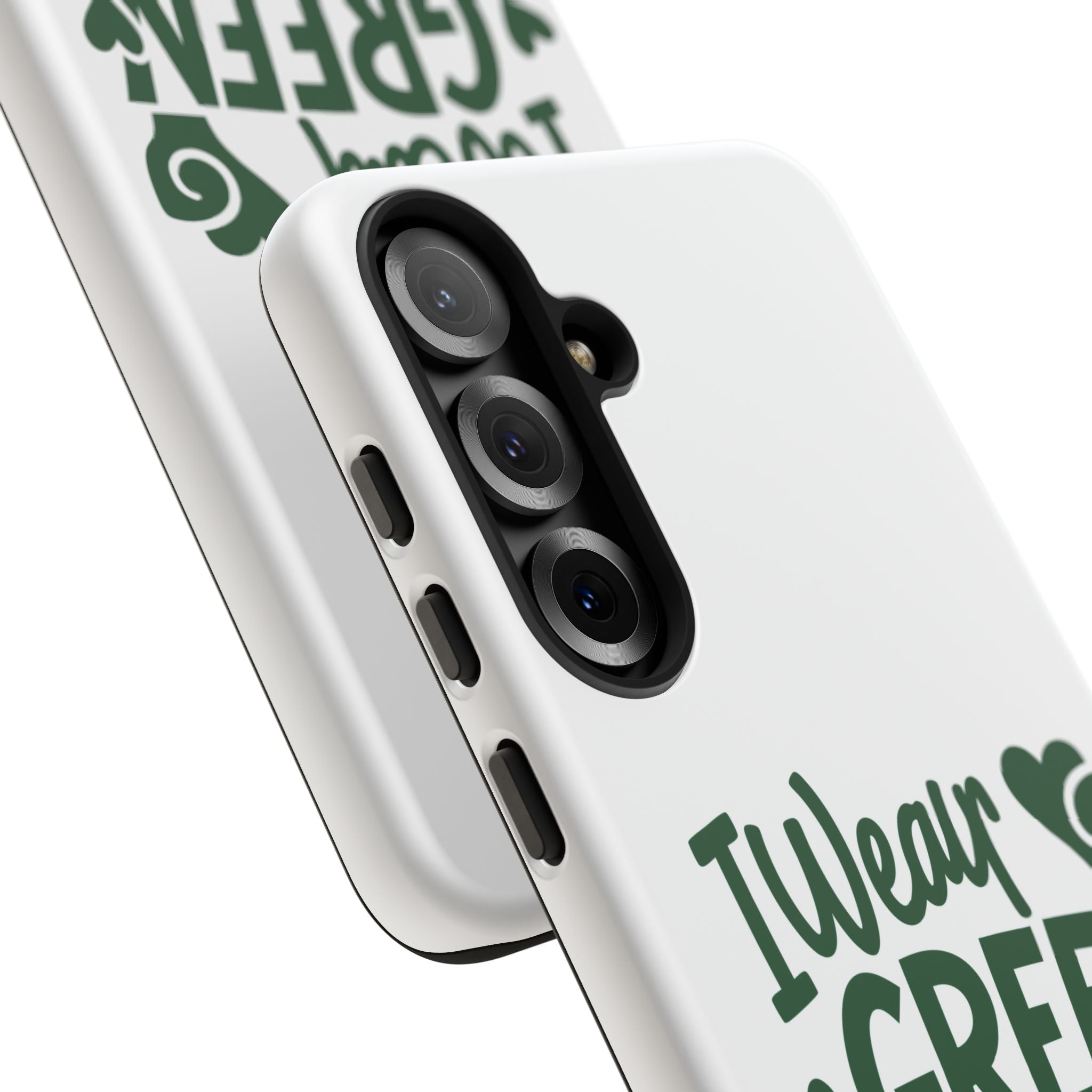 I Wear Green For Mental Health Awareness Phone Cases, Mental Health Matters Phone Case, Inspirational Phone Case, Motivational Phone Case, iPhone, Google Pixel & Samsung Galaxy