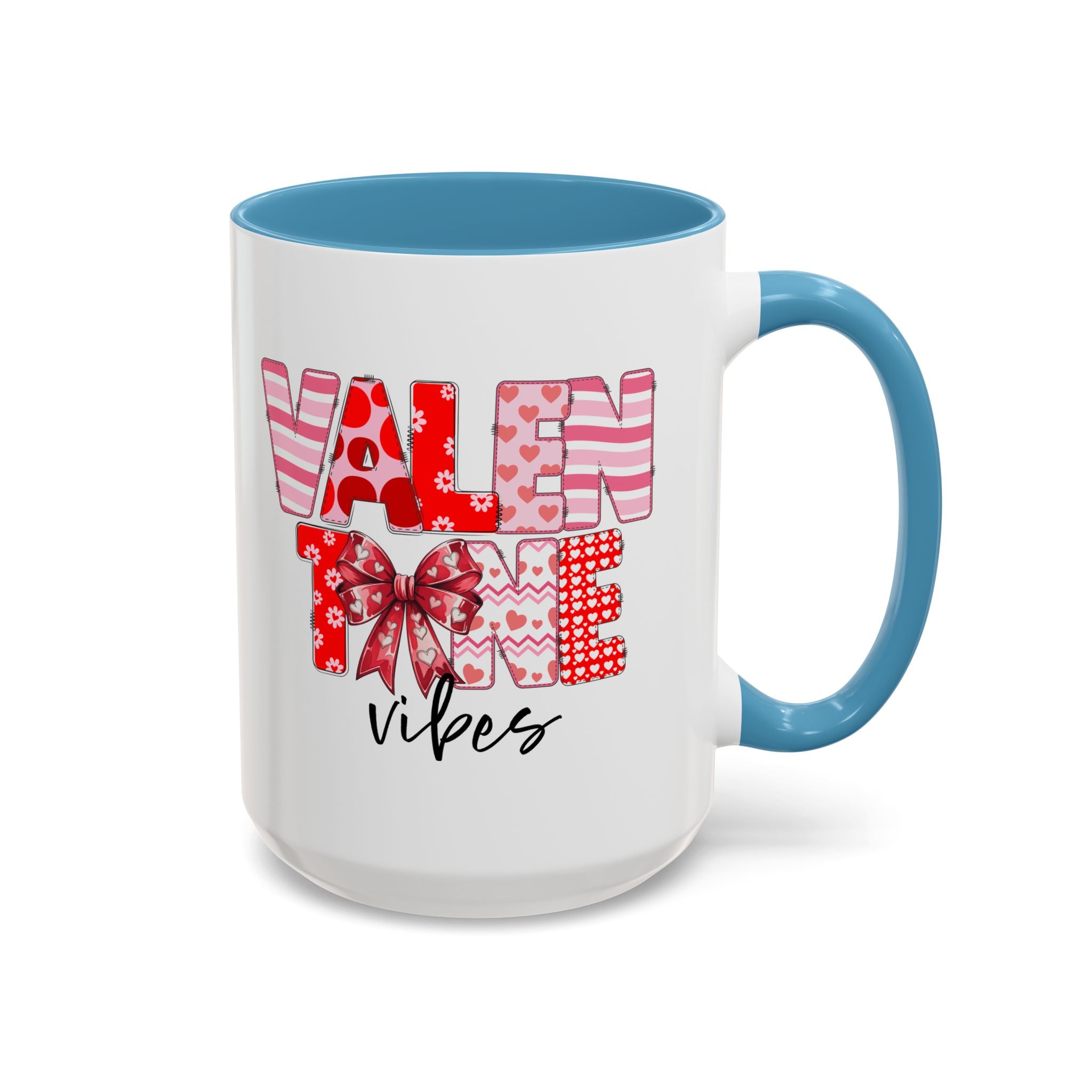 Valentine Vibes Coffee Mug, Coquette Valentine Vibes Mug, Brushstroke Valentine Coffee Cup, Gift For Her