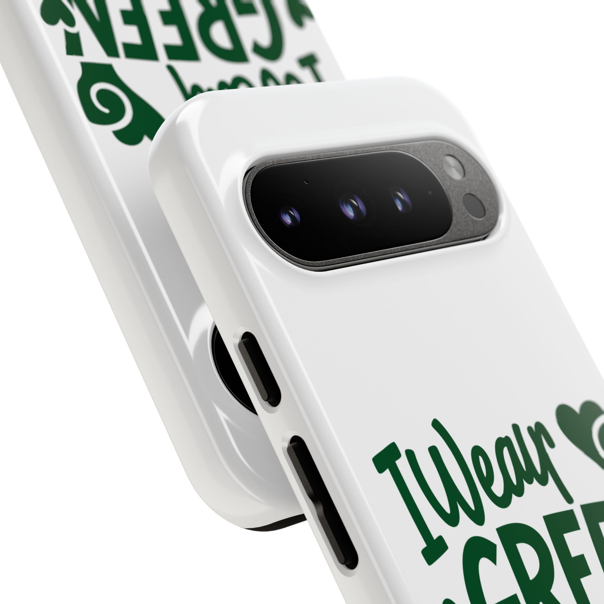 I Wear Green For Mental Health Awareness Phone Cases, Mental Health Matters Phone Case, Inspirational Phone Case, Motivational Phone Case, iPhone, Google Pixel & Samsung Galaxy