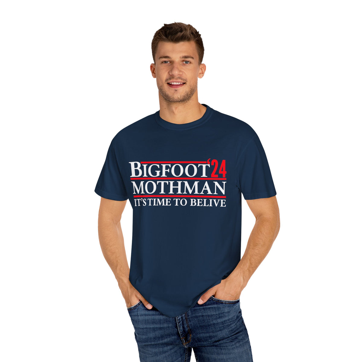 UNIDAZE Bigfoot Mothman 2024 President Election Shirt, Funny Vote Bigfoot Political Satire Humor Tee, Unique T-Shirt Gift for Men and Women Printify 2024 election shirt bigfoot lover shirt bigfoot shirt bigfoot usa Cotton Crew neck DTG for president funny 2024 election funny bigfoot shirt funny election shirt joke shirt Men's Clothing mothman shirt Oversized political satire sasquatch shirt T-shirts TikTok Unisex vote bigfoot Women's Clothing