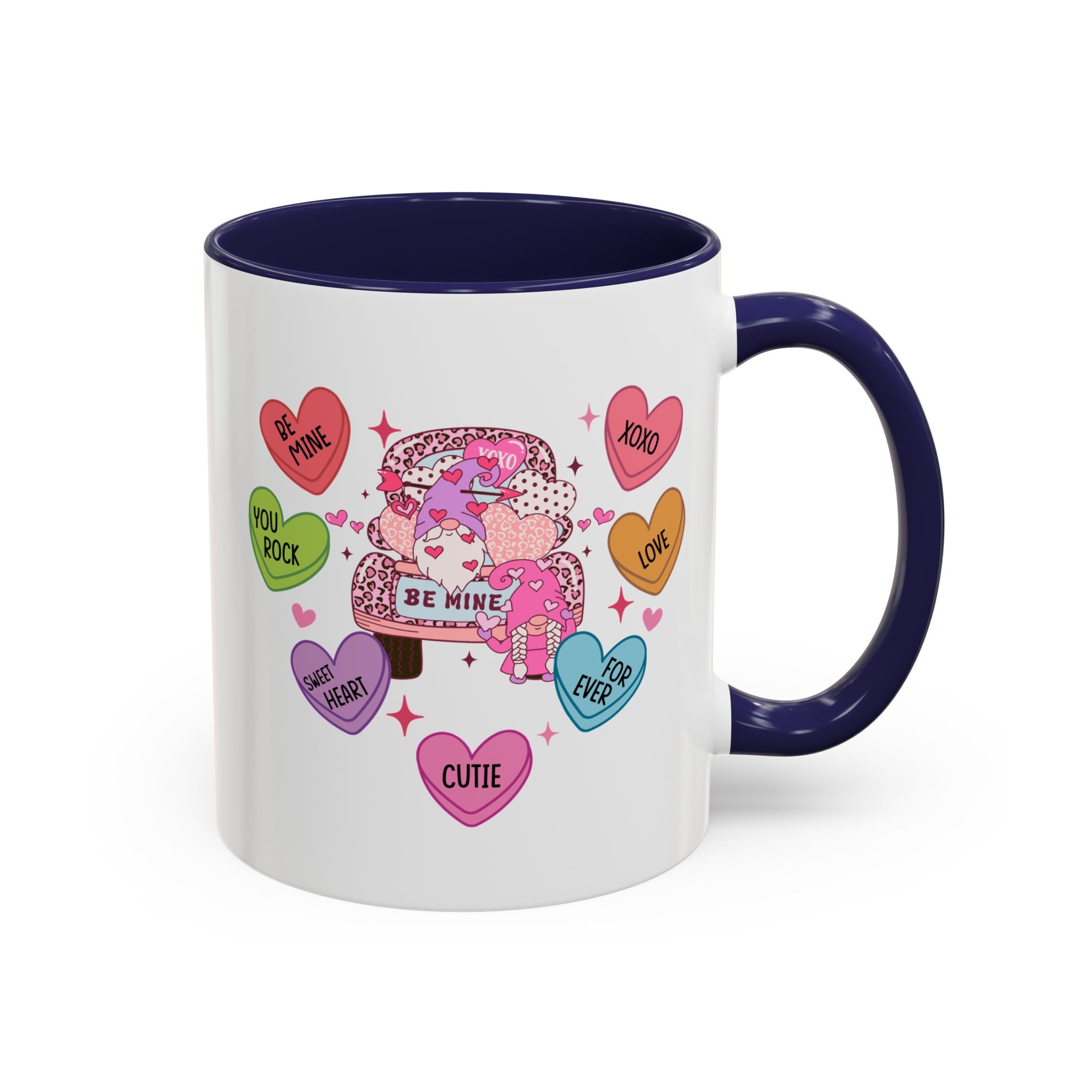 Candy Hearts Coffee Mug, Valentine's Conversation Hearts Mug, Valentines Day Coffee Mug, 15 oz 11 oz Mug, Pink Hearts Coffee Mug, Valentines Kitchen, Gift for Her