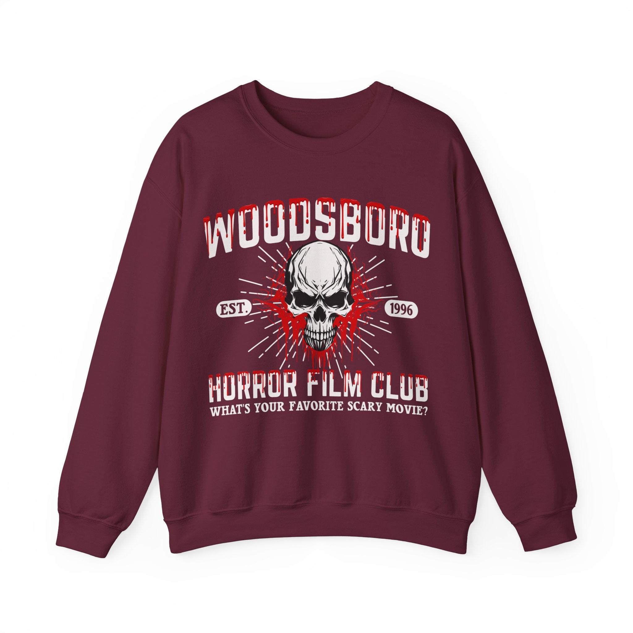 Woodsboro Sweatshirt, Woodsboro Horror Film Club Shirt, 90s Horror Movie Tee, Horror Movie Shirt, Woodsboro High Sweater, Horror Movie Gifts