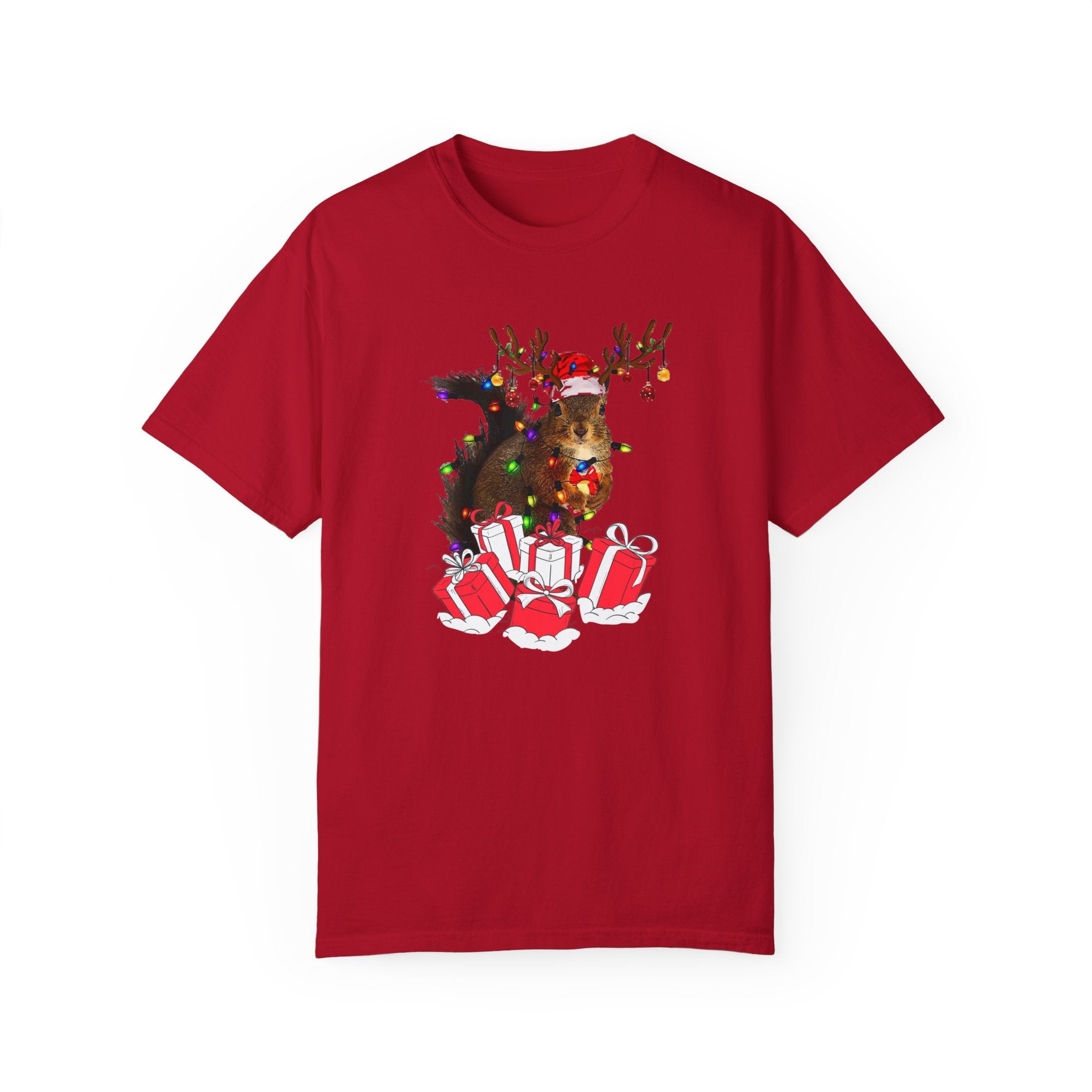 Christmas Squirrel Lights Shirt, Funny Christmas Tshirt, Christmas Shirt, Xmas Party Shirt, Christmas Gift Shirt, Cute Christmas Tshirt