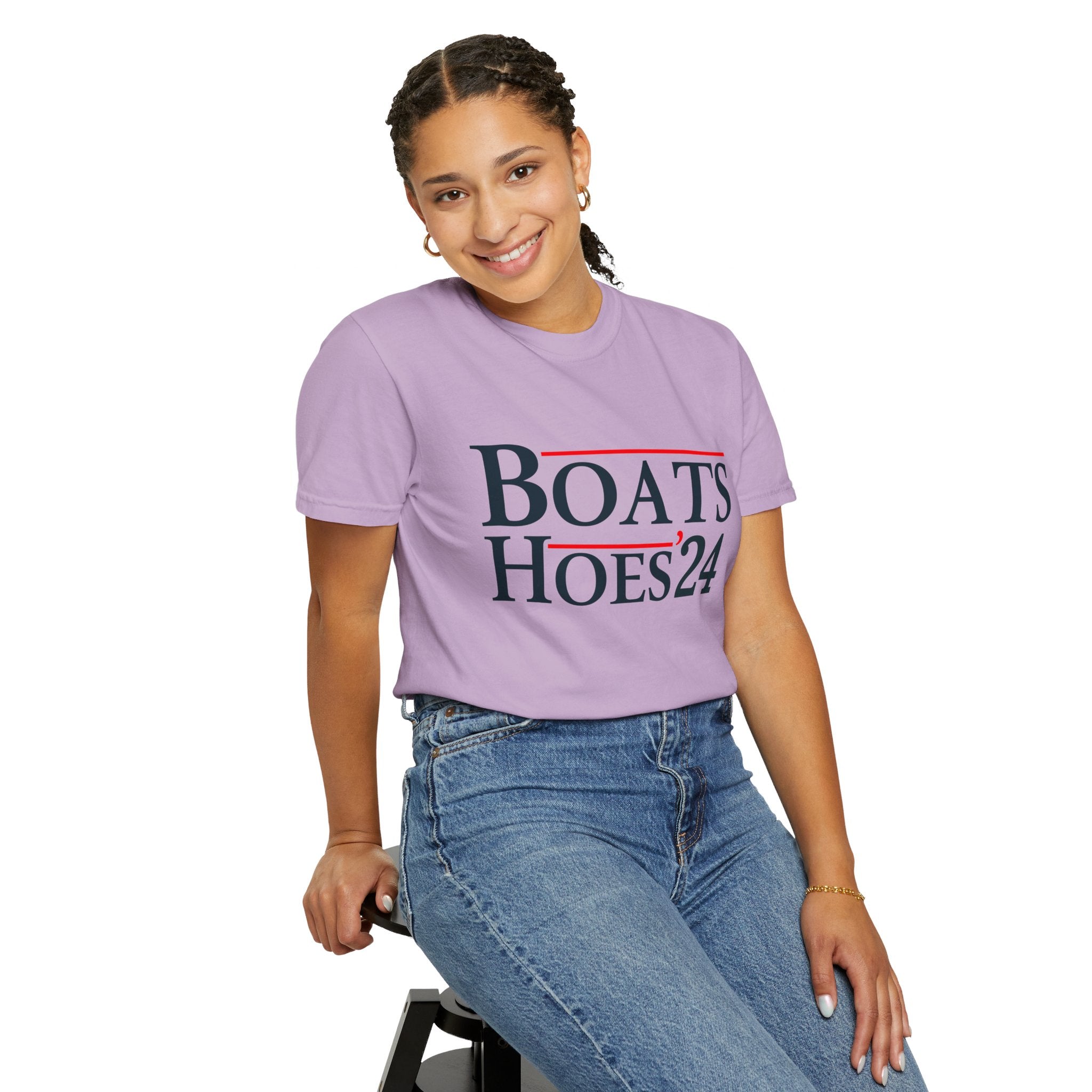 UNIDAZE Boats and Hoes 2024 T-Shirt, Funny Election Shirt, Trendy Election Day 24 Tee, Patriotic Shirt, Election Lover Gift Tee, Fun Stepbrother Tee Printify 4th of july gift boating shirt boats and hoes boats and hoes 2024 catalina wine mixer Cotton Crew neck cute birthday gift DTG fourth of july shirt fourth of july tee funny boating shirt Men's Clothing Oversized patriotic shirt patriotic sweatshirt step brothers shirt T-shirts TikTok Unisex Women's Clothing