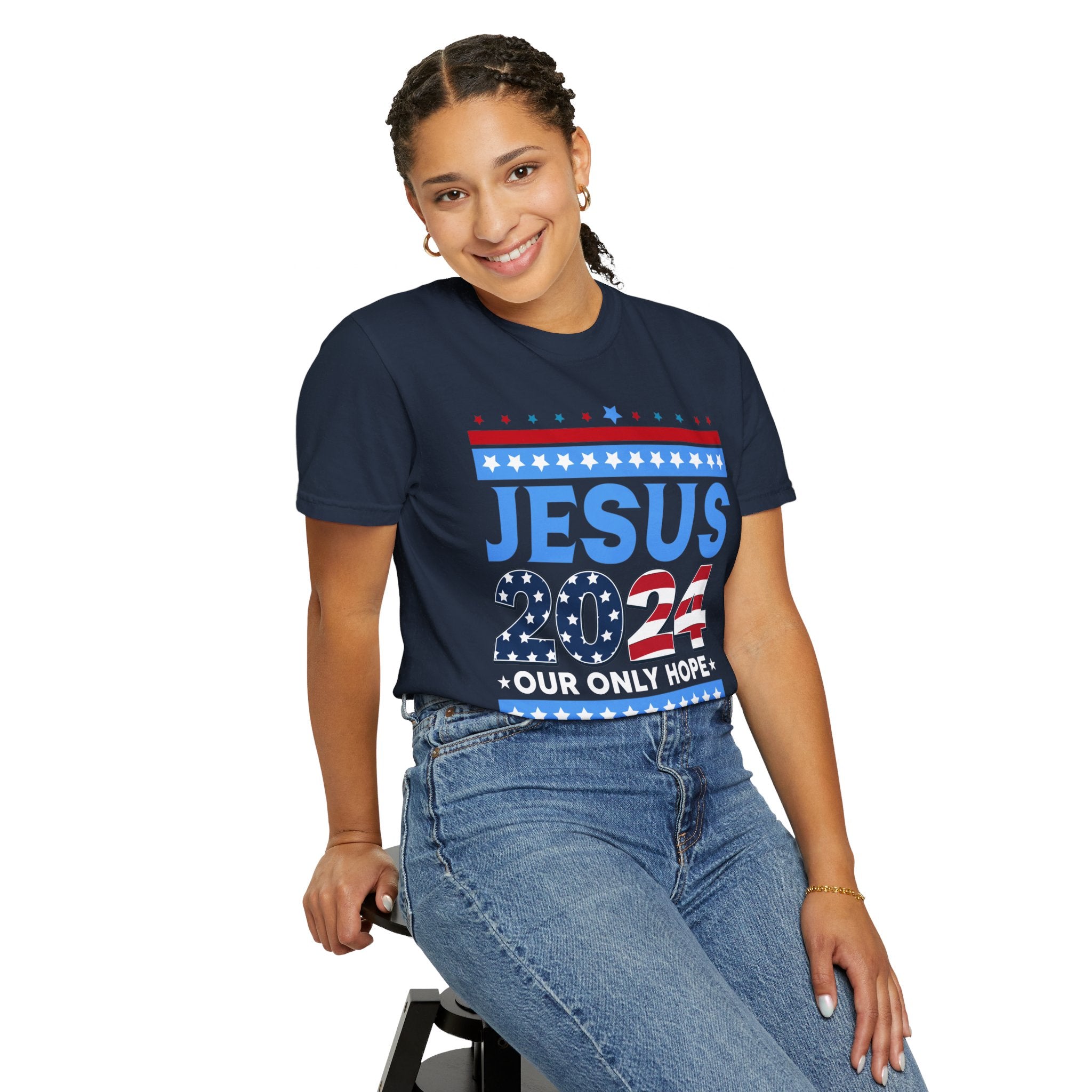 Jesus 2024 Our Only Hope Shirt, Jesus 2024 Sweatshirt, Make America Pray Again, Political T-shirts, Unisex Jesus Lover Shirt, Trendy Christian Shirt