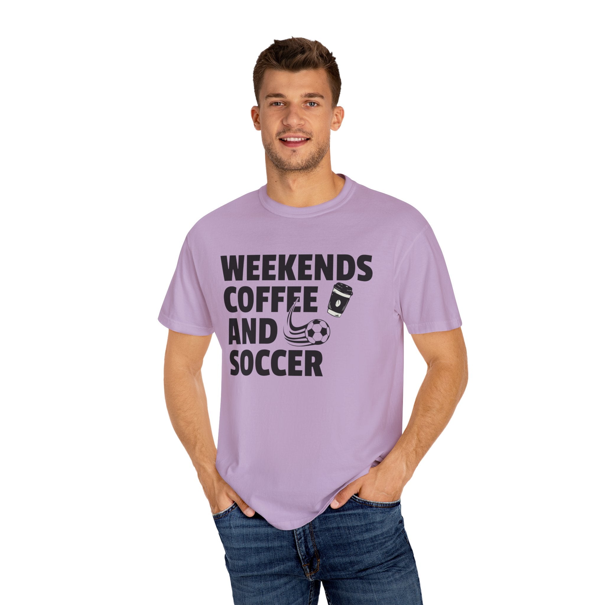 Weekends Coffee and Soccer Shirt For Soccer Lover, Sports Mom Tshirt For Mothers Day, Soccer Gift For Her, Game Day Gift Tee, Coffee T-Shirt