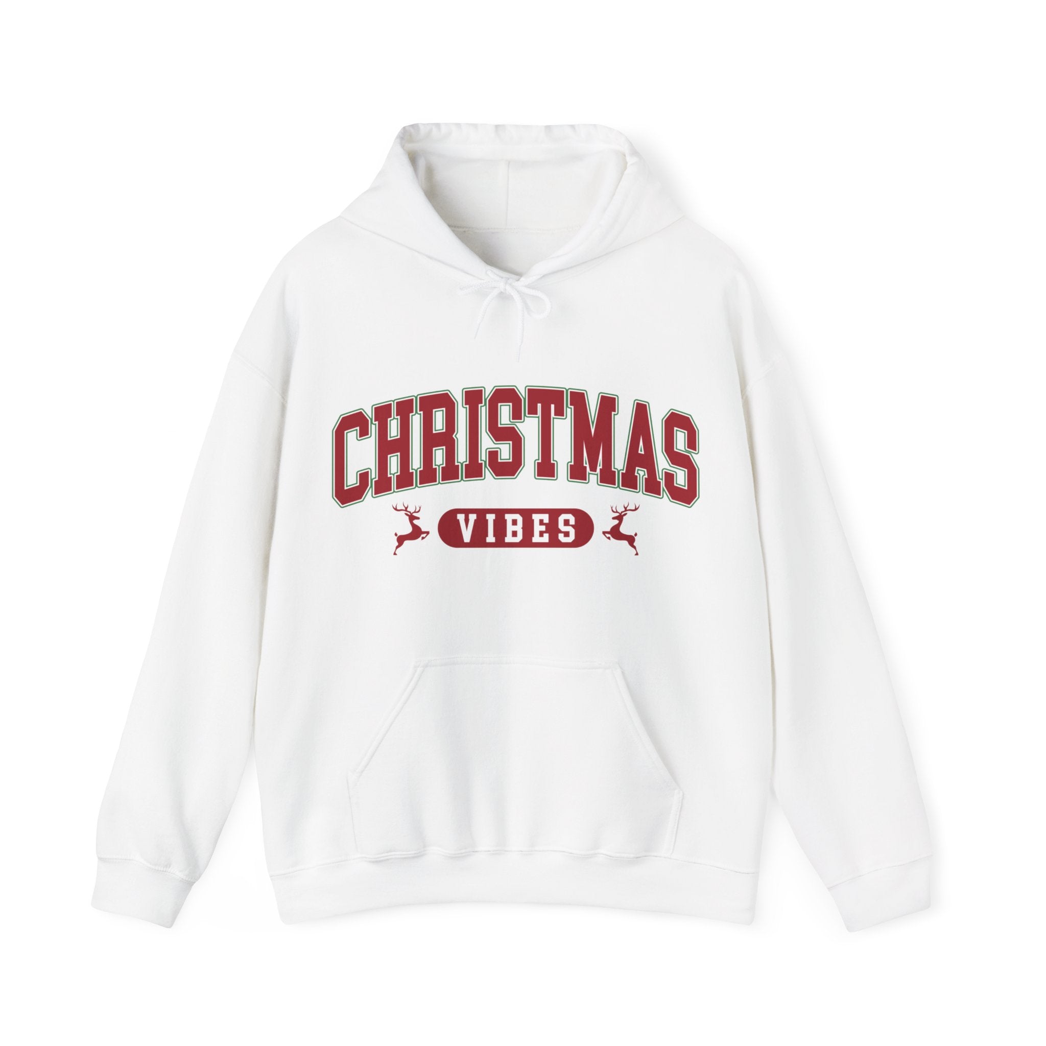 Retro Christmas Vibes Hoodie, Womens Christmas Hoodie, Holiday Sweater, Cute Christmas Hooded Sweatshirt, Christmas Gift, Winter Shirt