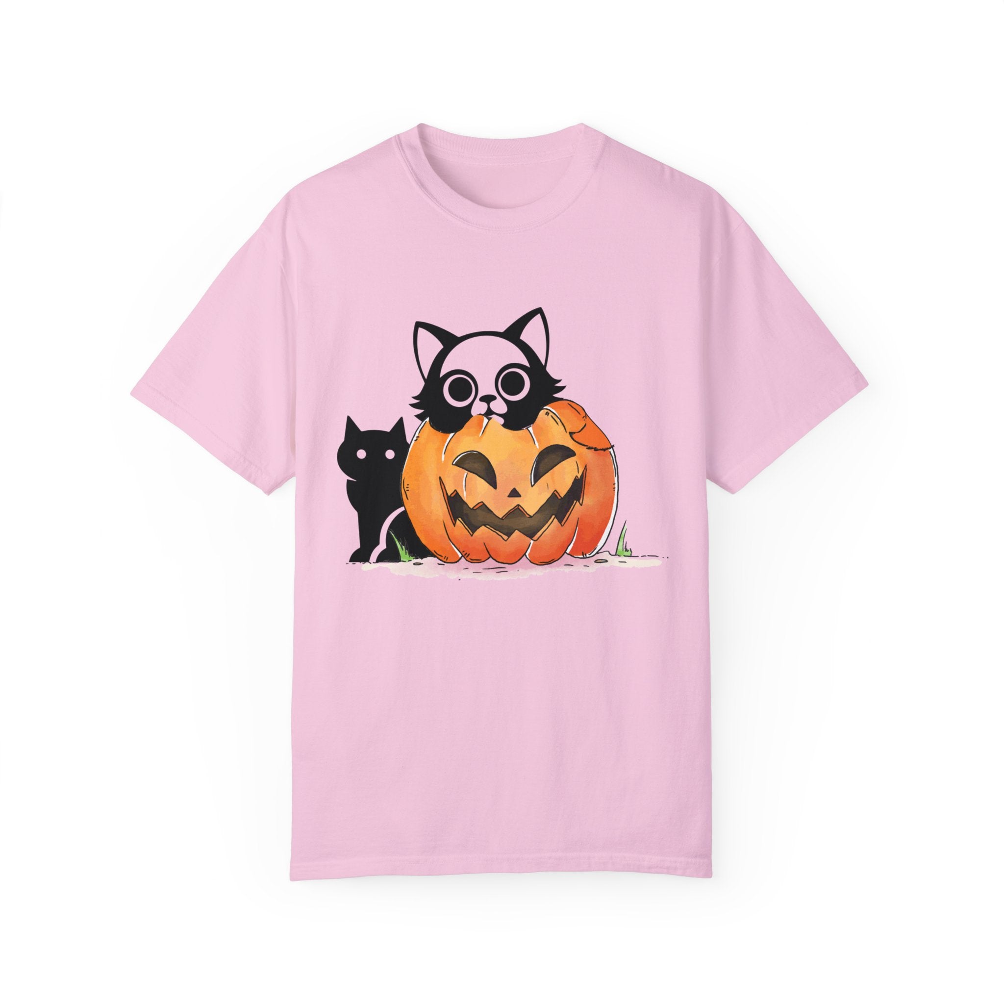 Vintage 90s Cat Halloween Shirt, Retro Halloween Shirt, Spooky Season Tee, Pumpkin Shirt, Halloween Shirt, Vintage Halloween Shirt