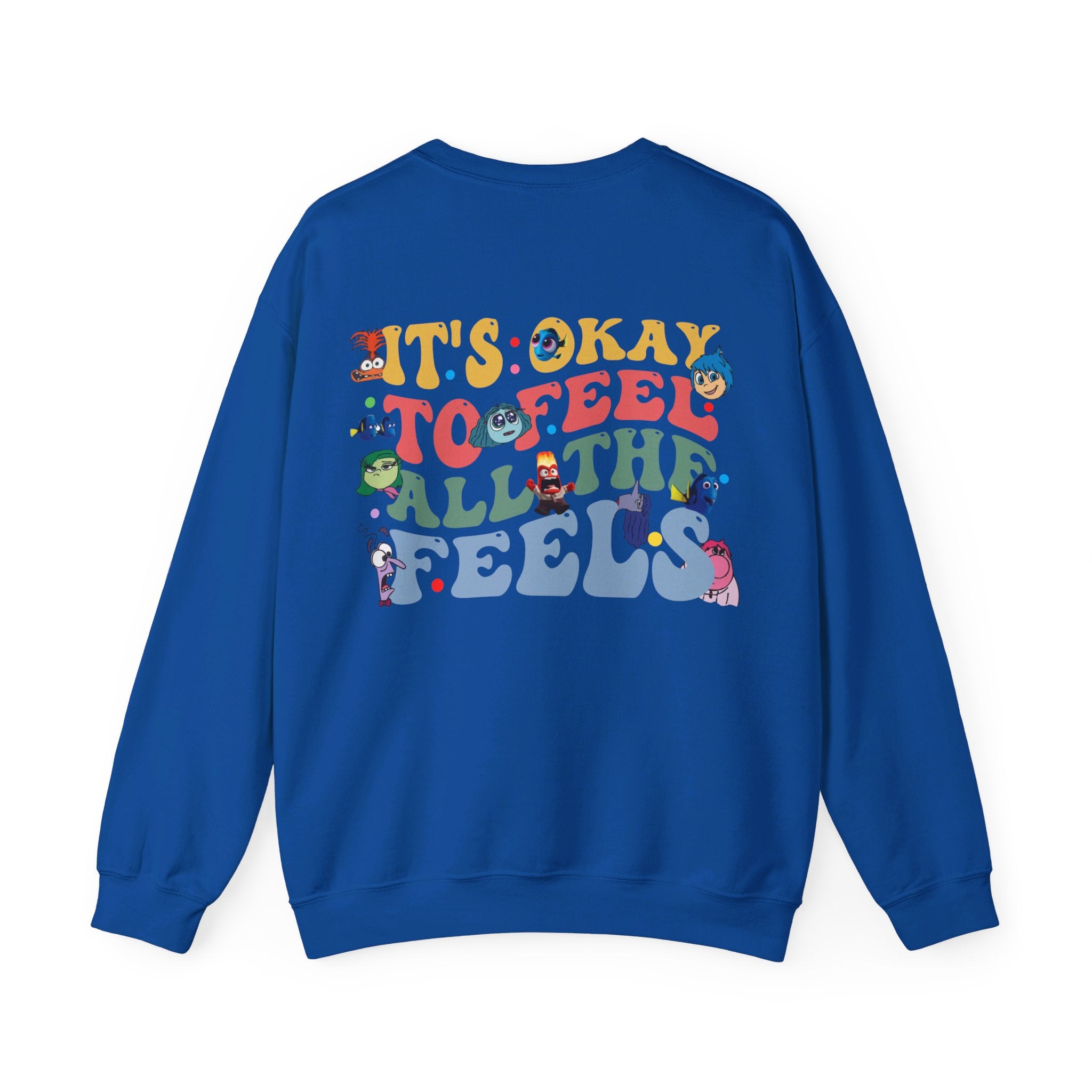 It's Okay To Feel All The Feels Shirt, Mental Health Sweatshirt, Inclusion Shirt, Speech Therapy Tee, Disney Inside Out T-Shirt, Disney Gift