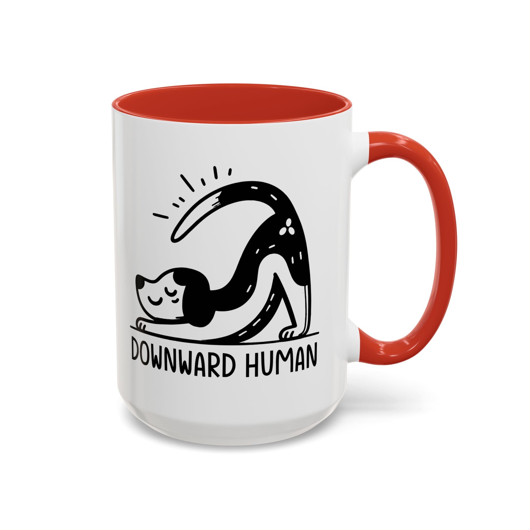 Downward Human Yoga Dog Coffee Mug, Dog Yoga Mug, Dog Owner Gifts, Funny Meditation Gifts, Yogi Pet Owner Gift, Yoga Coffee Mug