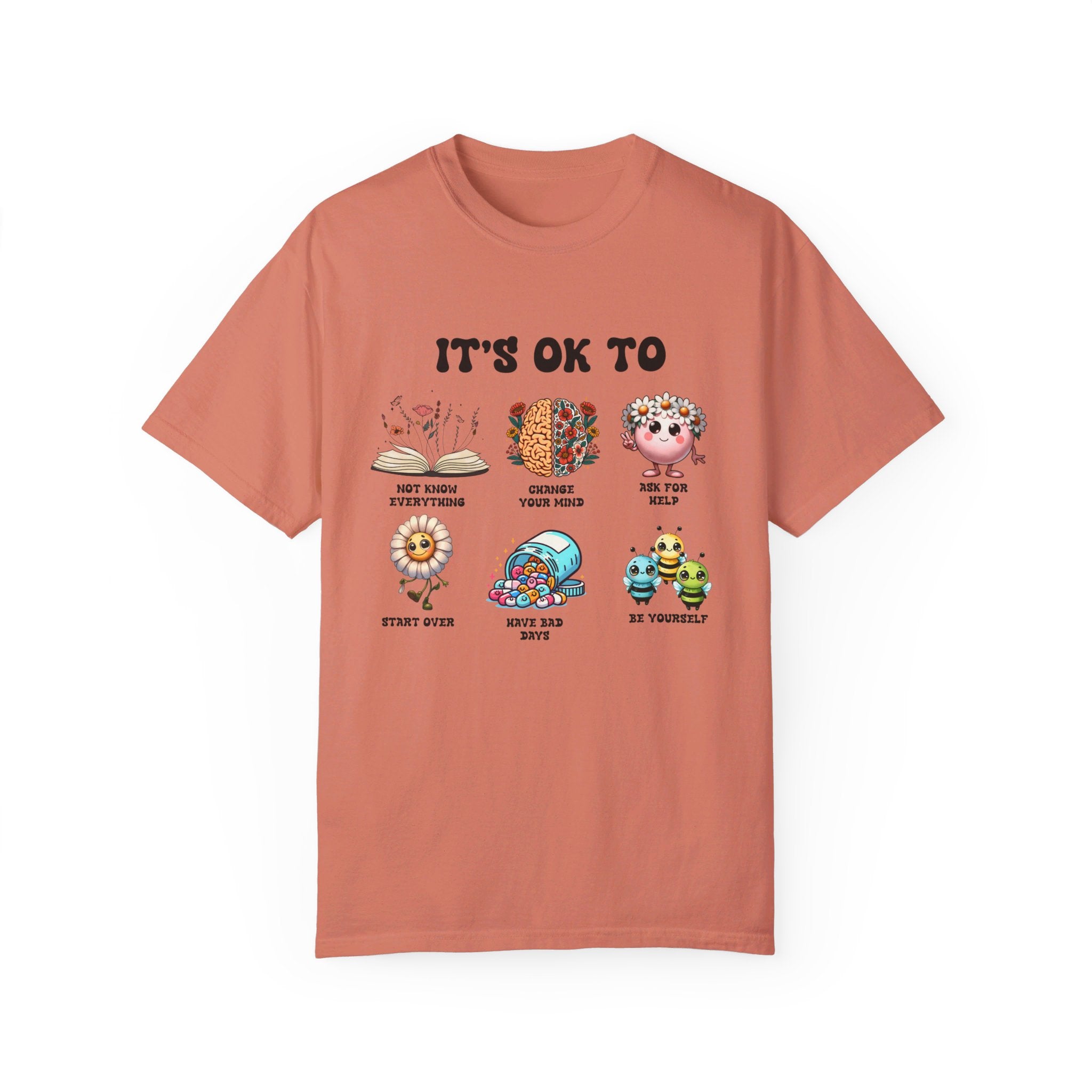 Teacher Shirt, Mental Health Shirt, Feeling Positive tshirt, Diversity, Be Yourself, Therapist School Counselor shirt its ok