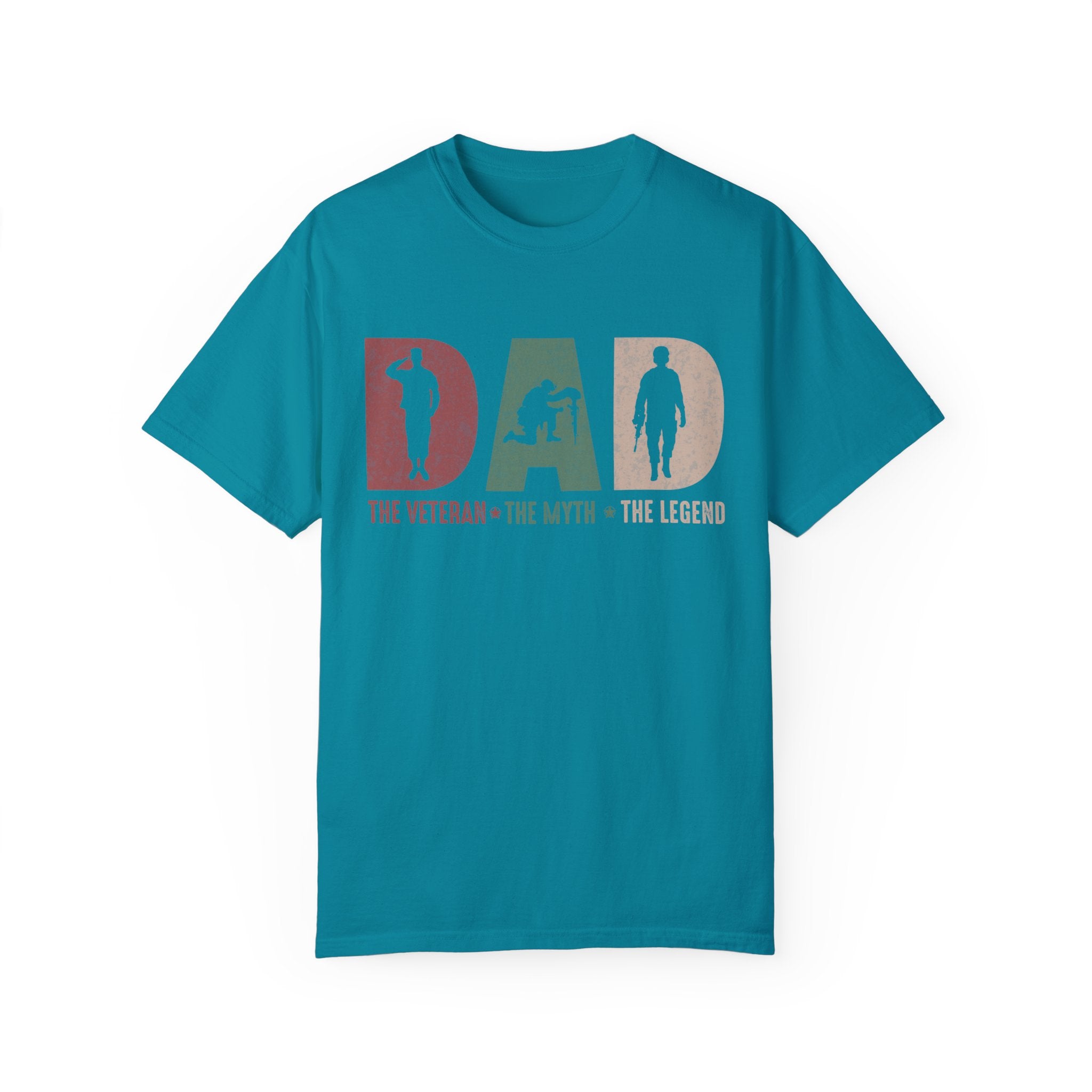 Dad The Veteran The Myth The Legend T-Shirt, Father's Day Gift, Father's Day Shirt, Gift for Veteran Dad