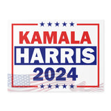 Kamala Harris 2024 Presidential Election, Democratic Party Yard Sign with Metal H Stake