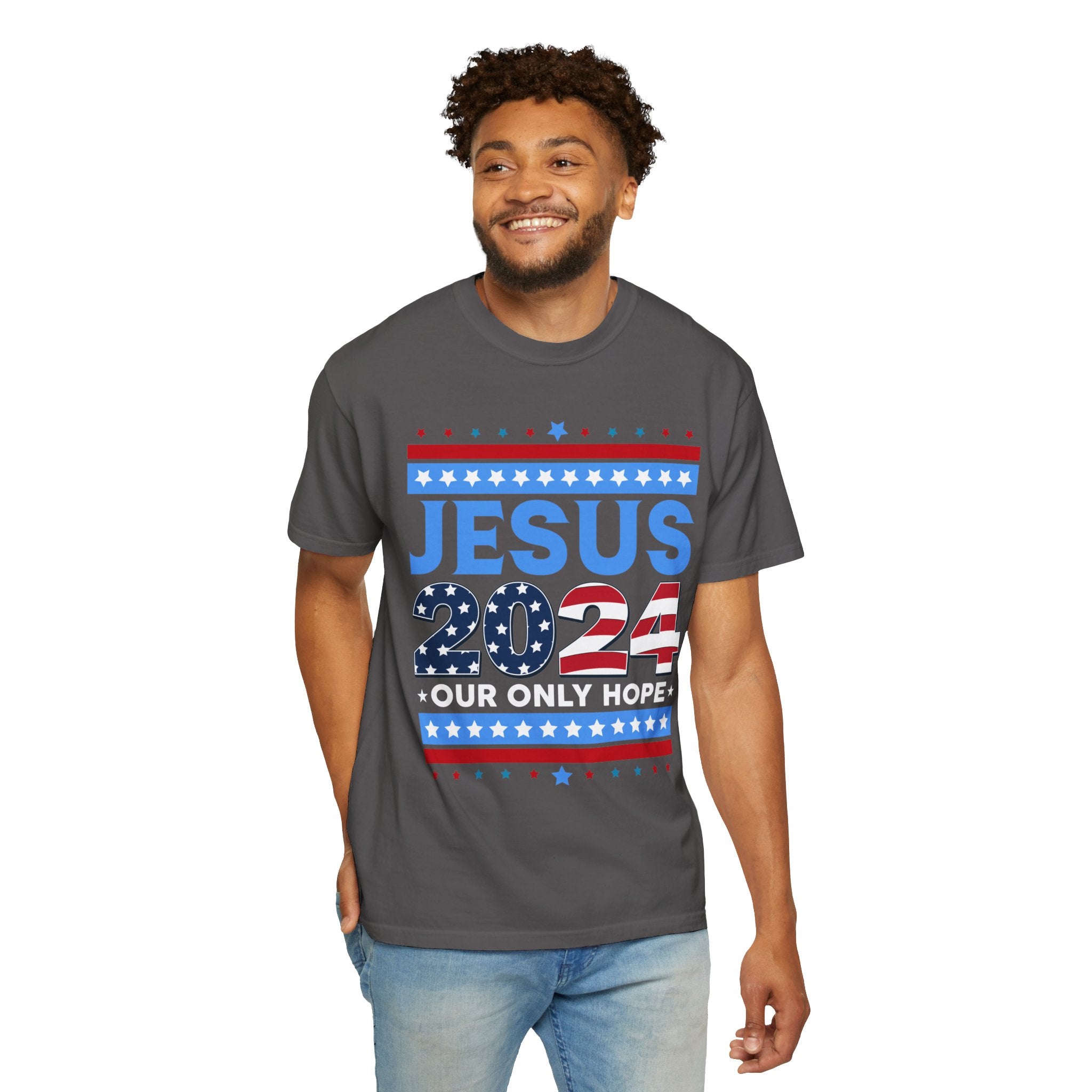 Jesus 2024 Our Only Hope Shirt, Jesus 2024 Sweatshirt, Make America Pray Again, Political T-shirts, Unisex Jesus Lover Shirt, Trendy Christian Shirt