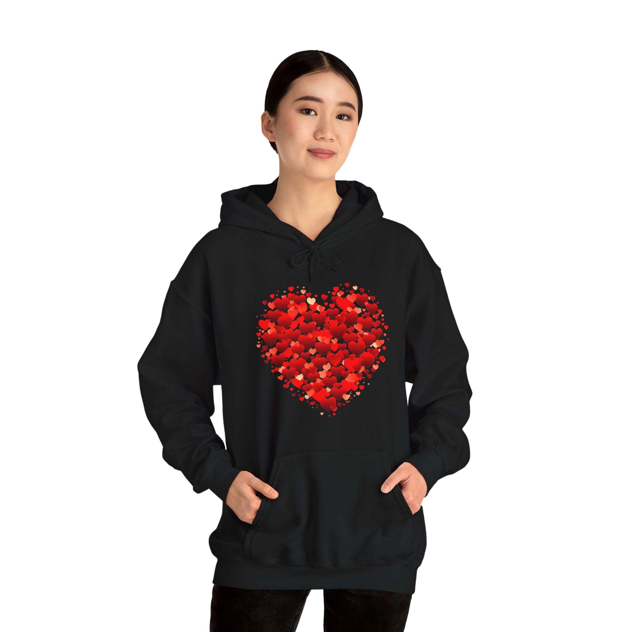 Valentines Day Red Double Heart Hoodie, Valentines Shirt, Valentines Double Heart Hoodie, Red Heart Shirt, Valentines Love Shirt, Love Sweater