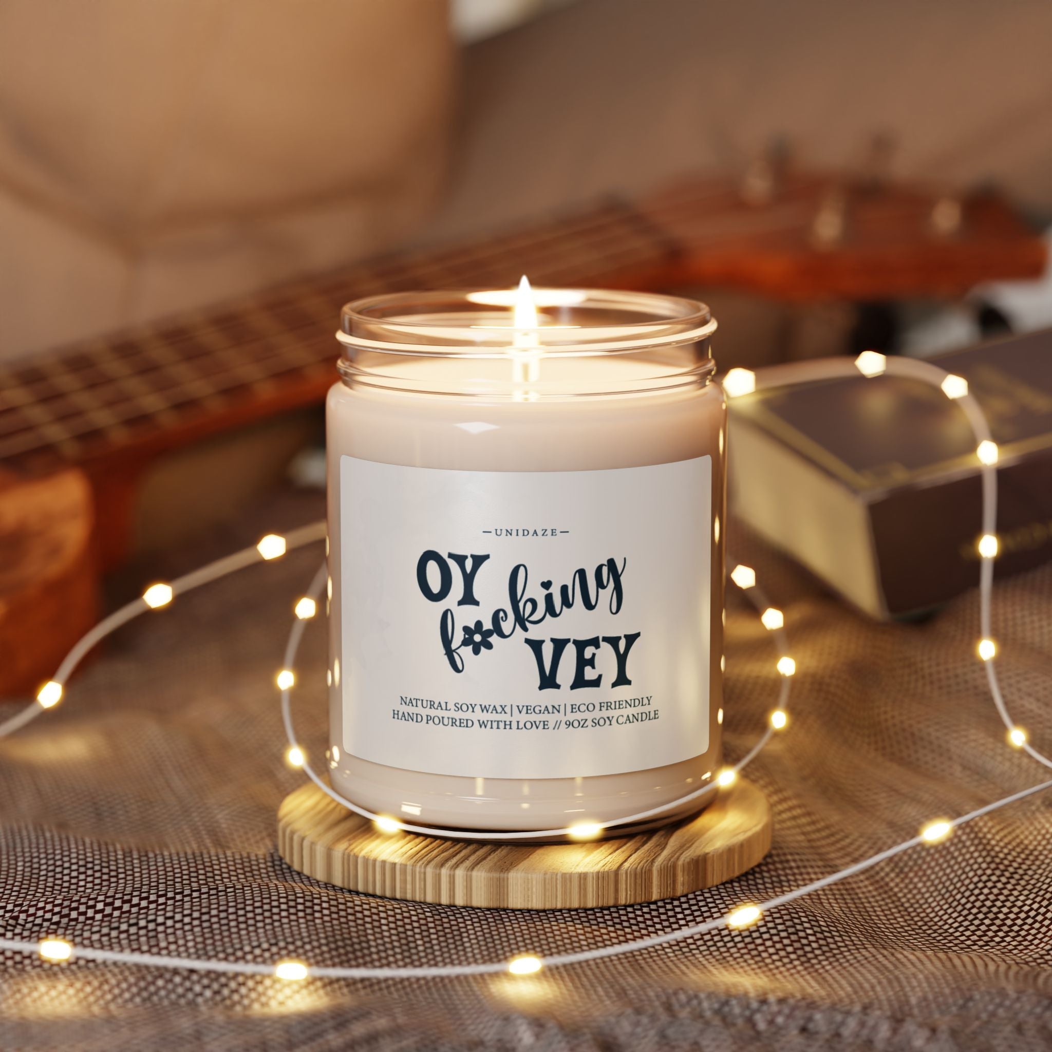 UNIDAZE Oy F*cking Vey Candle, Support Humor, Co-Worker Gift, Jewish Gift, Hanukkah, Funny Candles Printify Assembled in the USA Assembled in USA Bio candles Clean Burning Co-Worker Gift Decor Eco-friendly Funny Candles Grandmother Gift Halloween Hanukkah Hanukkah Funny Hanukkah Gift Holiday Picks Home & Living Home Decor Jewish Gift Jewish Humor Made in the USA Made in USA Mom Gift Parent Gift Phthalate Free Wife Gift
